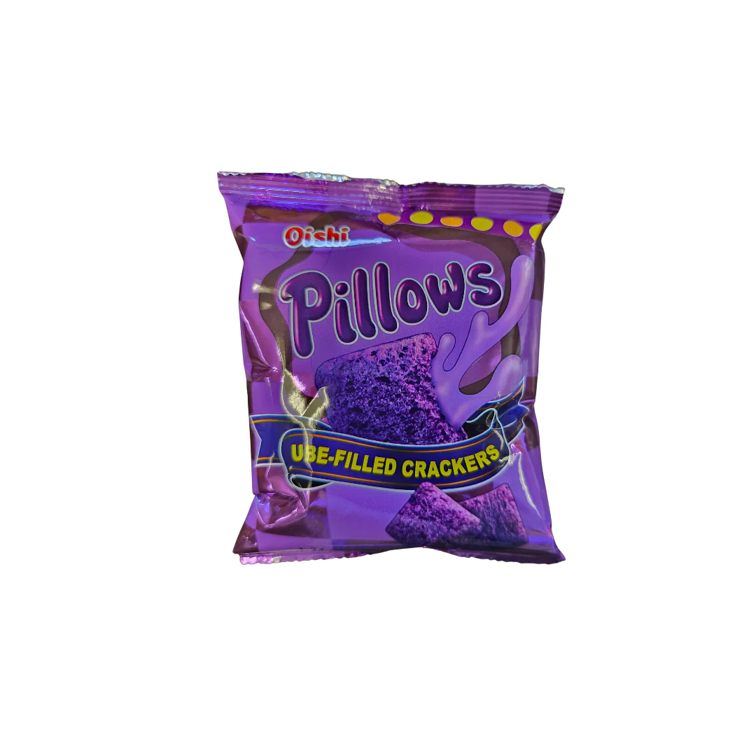Oishi Pillows Ube Filled Crackers 1.34 Oz (38 g)