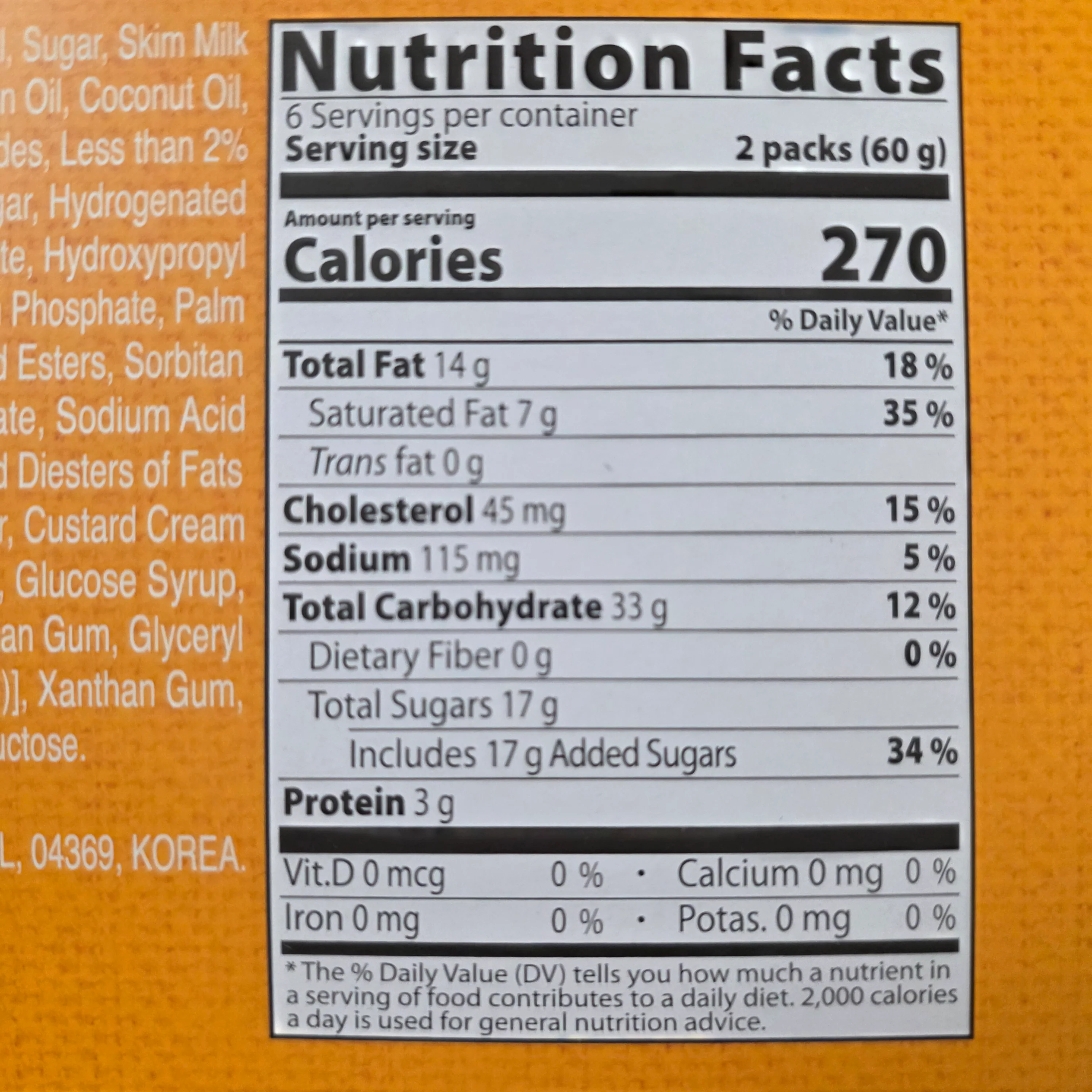 Orion Bungo Custard Cream Mochi & Cake 12 Count - Image 3