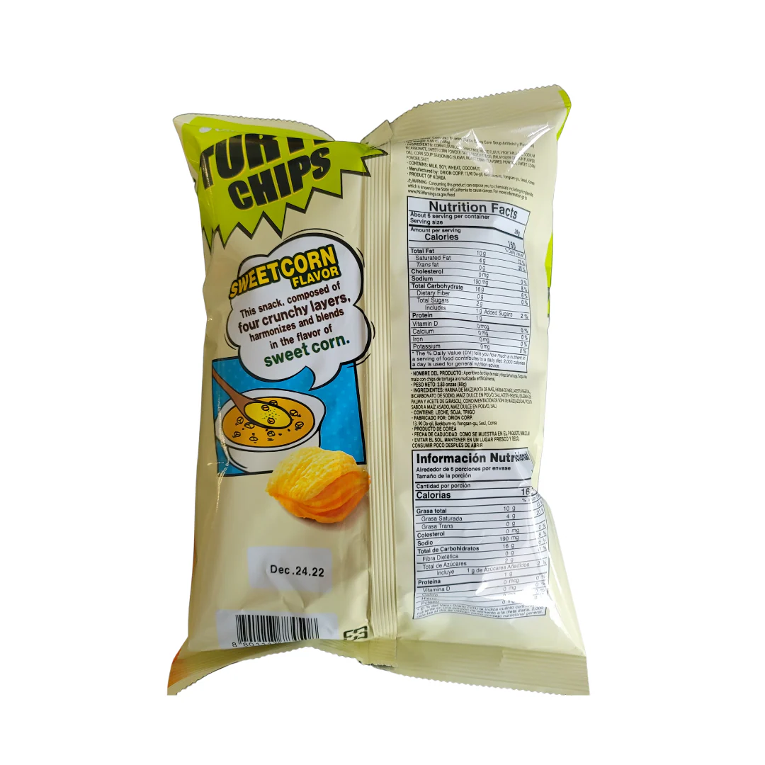 Orion Turtle Chip Sweet Corn 160 g - Image 2