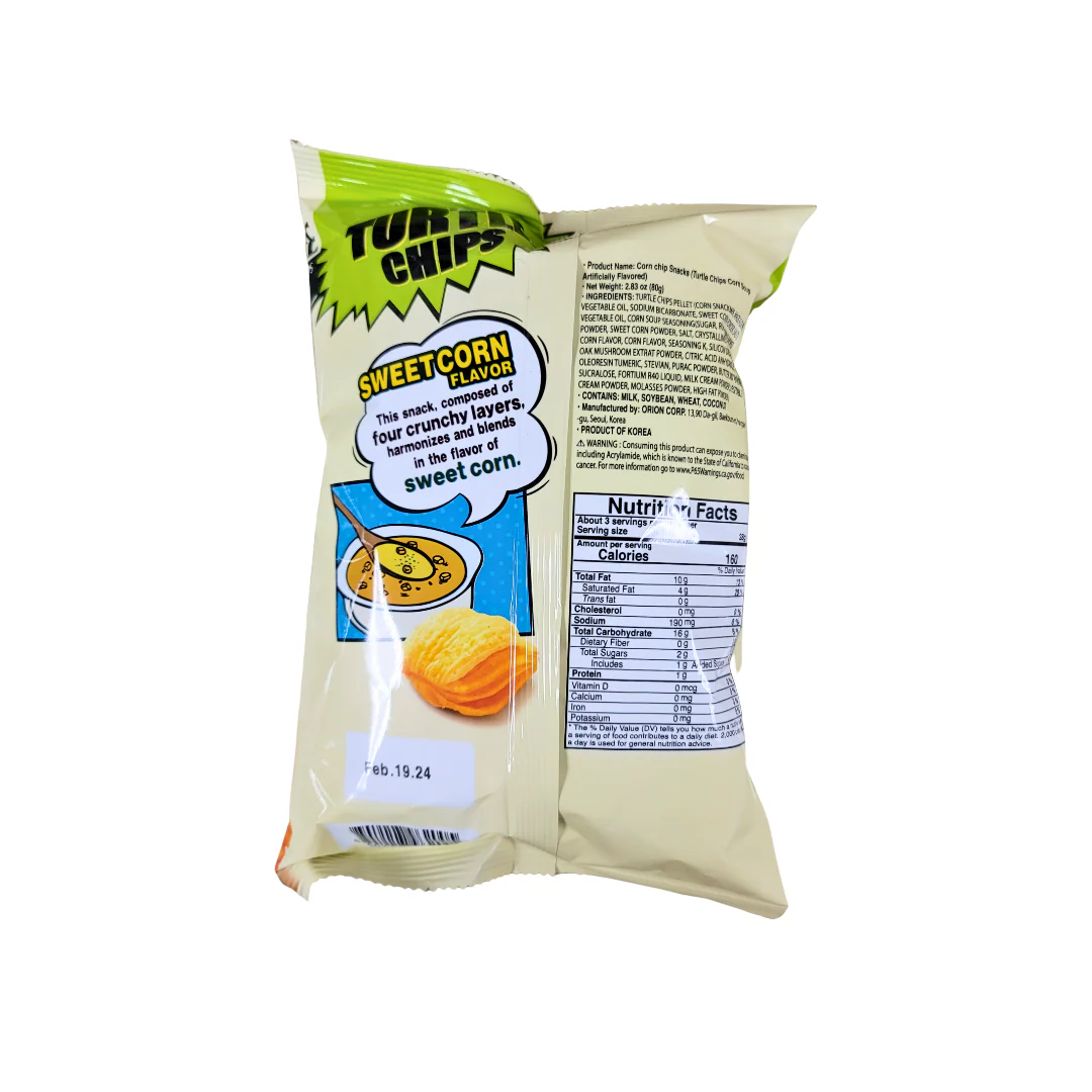Orion Turtle Chip Sweet Corn 80 g - Image 2