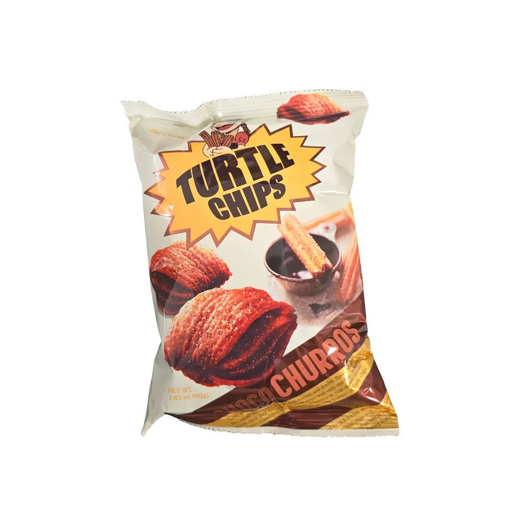 Orion Turtle Churos Chocolate 80 g
