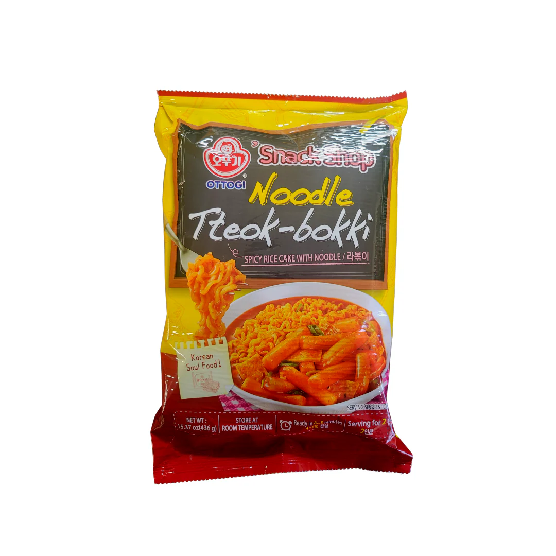 Ottogi Spicy Noodle Tteok-bokki Rice Cake 15.2 Oz (426 g) Ramen Topokki