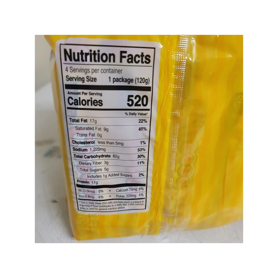 Ottogi Stir Fry Cheese Ramen (4 x 120 g) - Image 3
