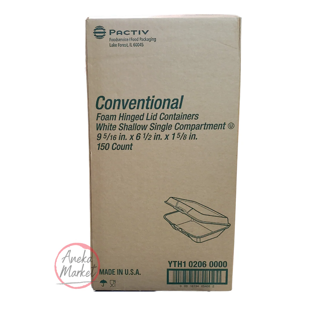 Pactiv 205 Foam 1 Compartment (150 pcs)