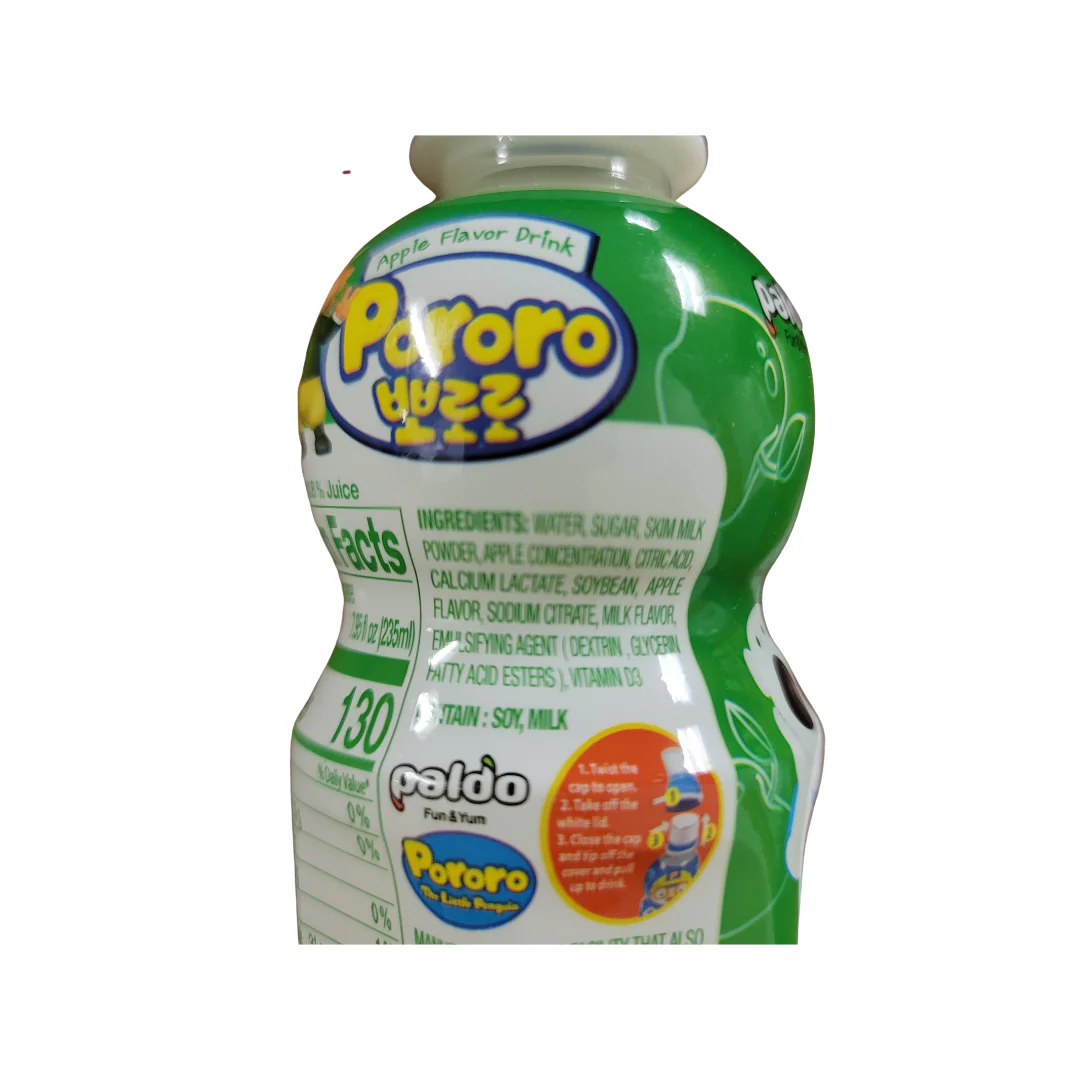 Paldo Pororo Apple Flavor Drink 7.95 (235 ml) - Image 3