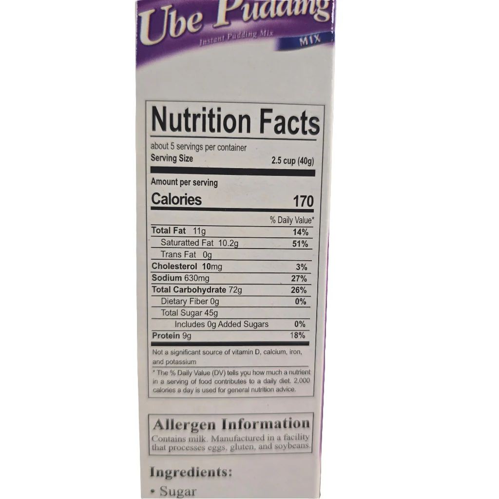 Pondan Ube Pudding Instant Mix 5.29 Oz (150 g) - Image 2