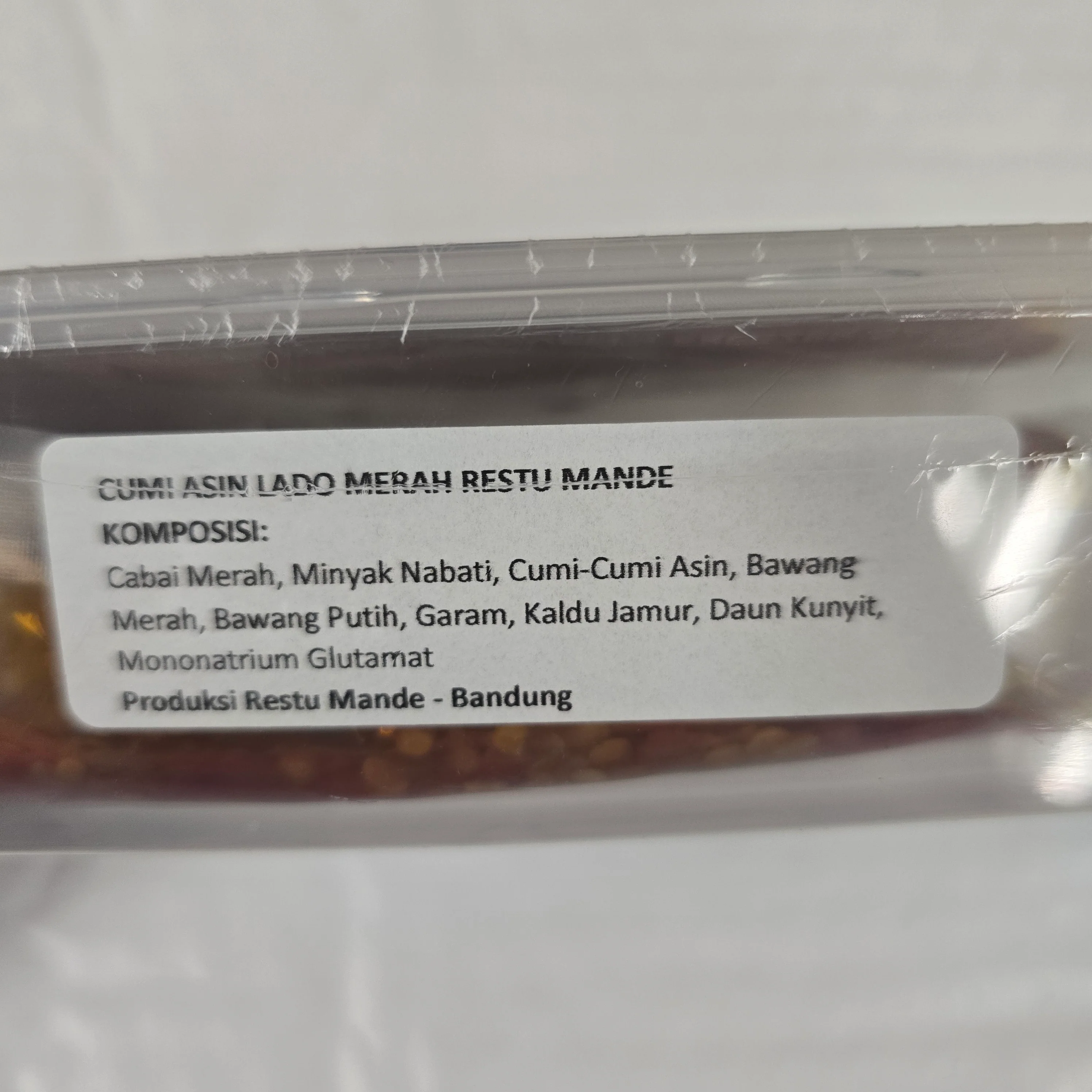 Restu Mande - Cumi Asin Lado Merah 250 g - Image 2