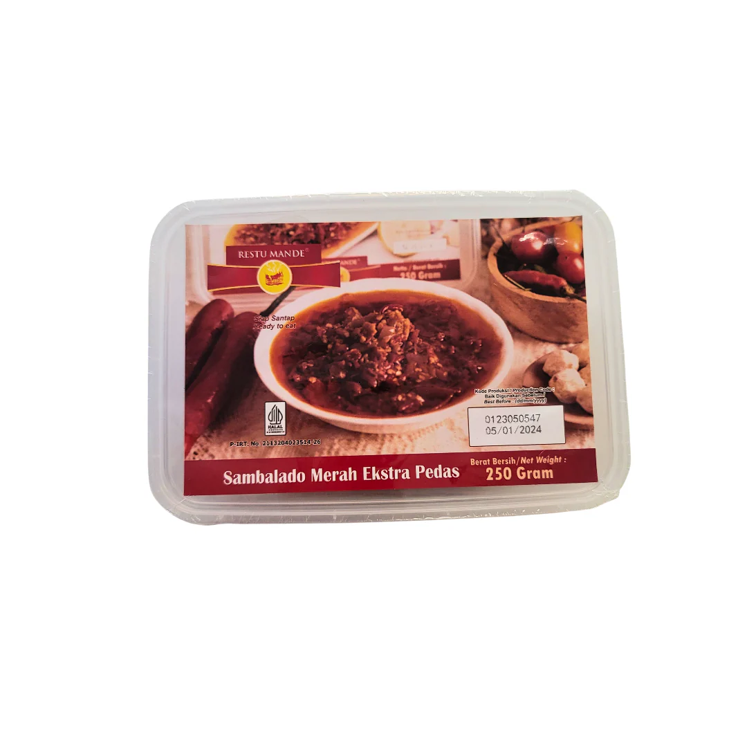 Restu Mande - Sambalado Merah Extra Pedas 250 g