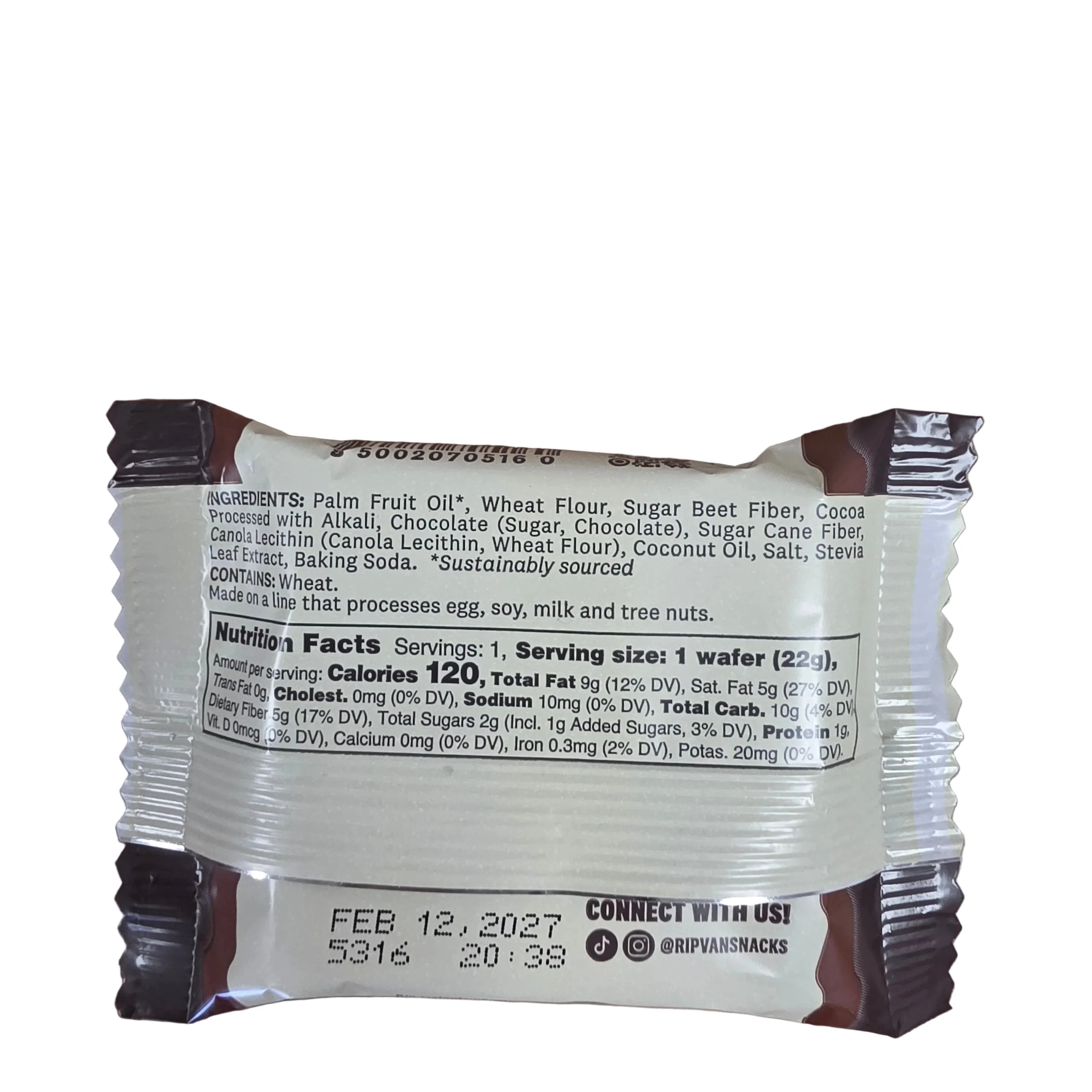 Rip Van Wafers Dark Chocolate 22g - Image 2