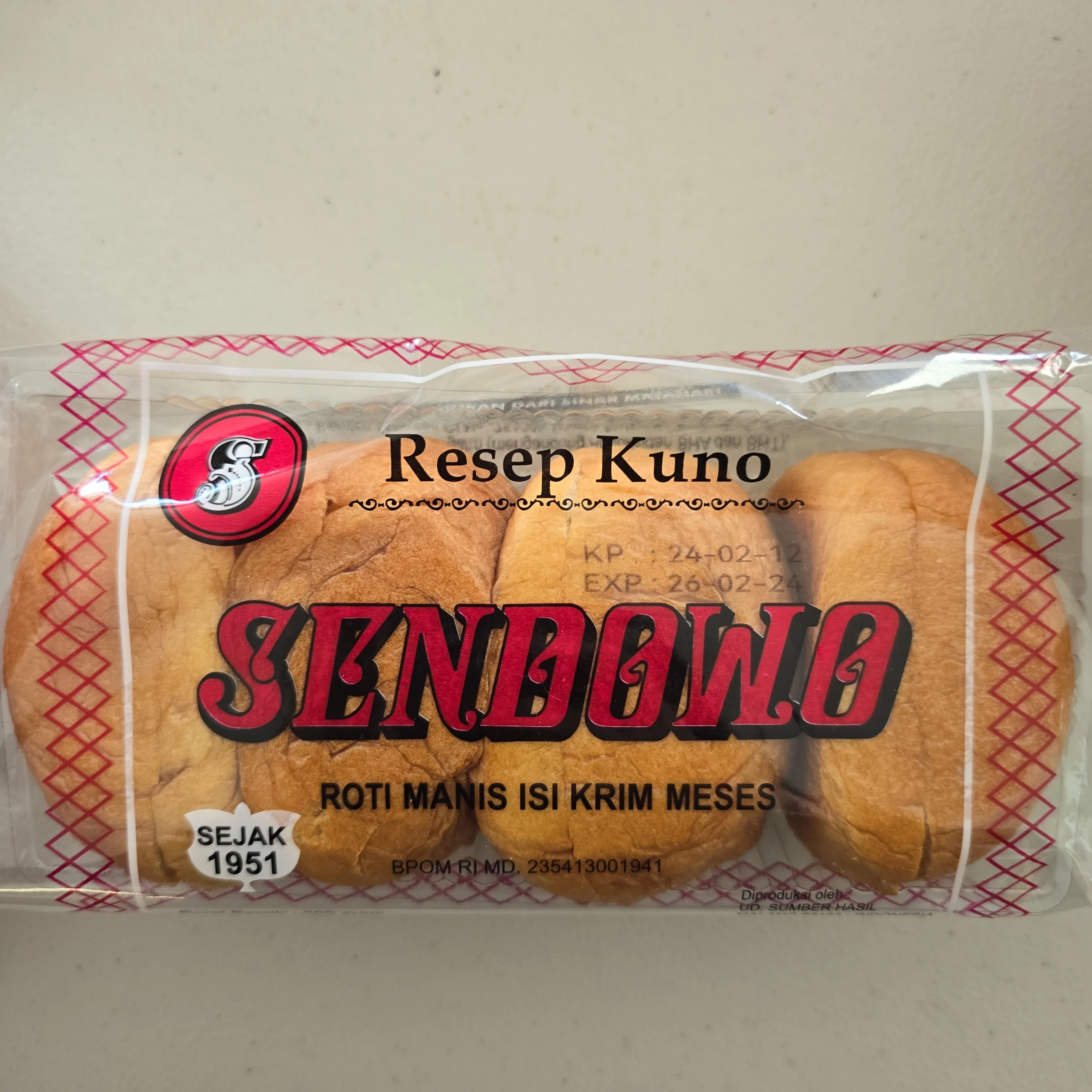 Roti Sendowo Resep Kuno Isi Krim Meses