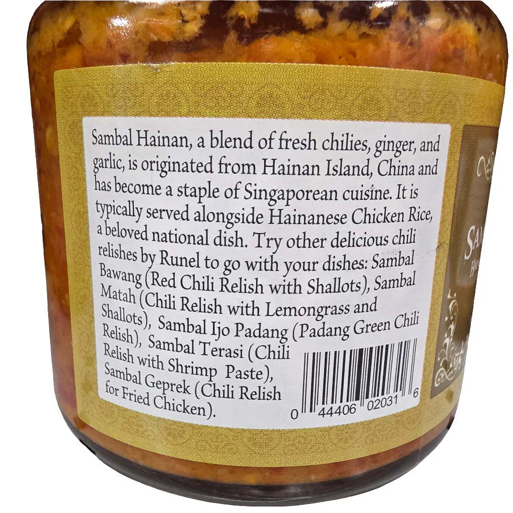 Runel Sambal Hainan 6.5 oz - Image 2