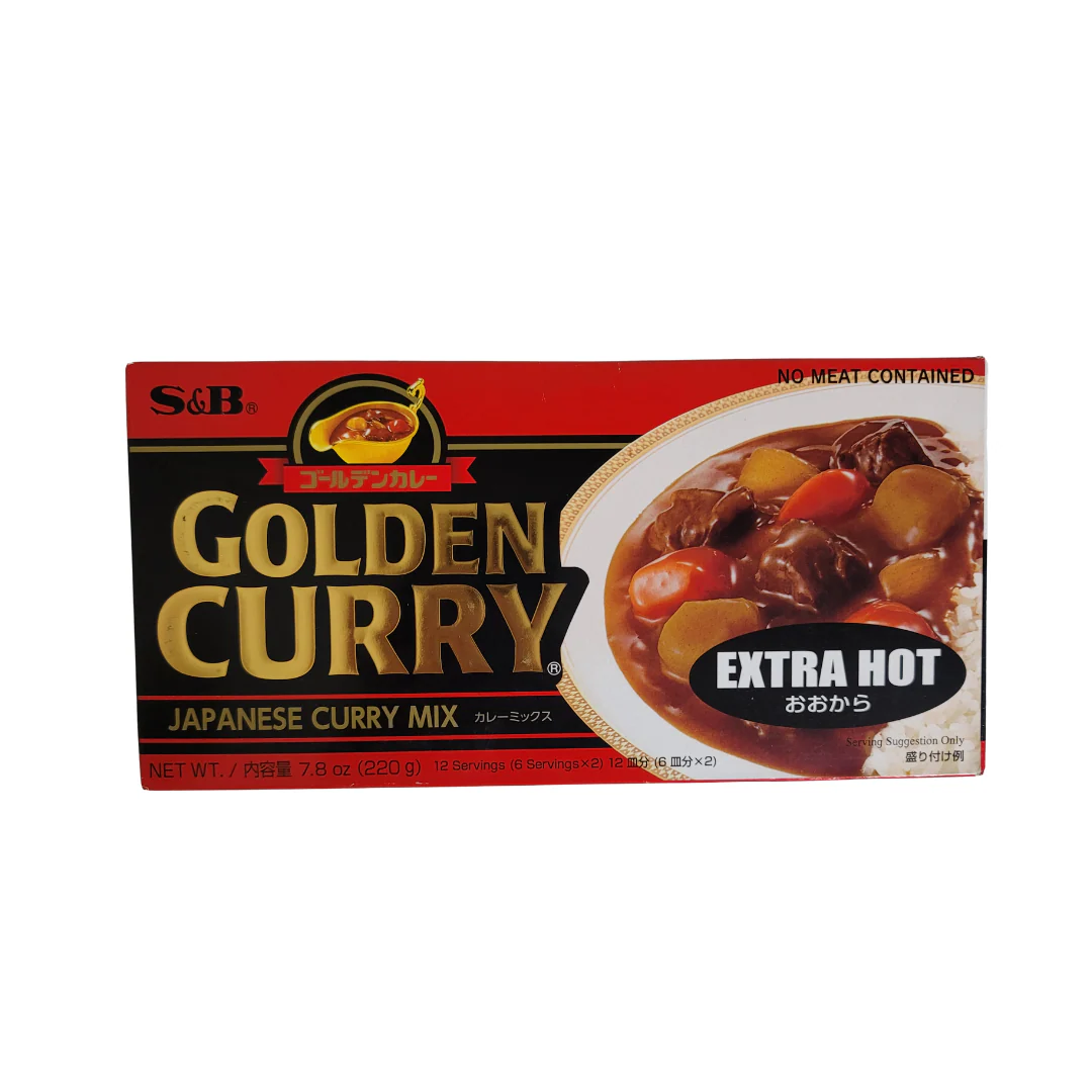 S&B Golden Curry Sauce Mix Extra Hot 7.8 Oz (220 g)
