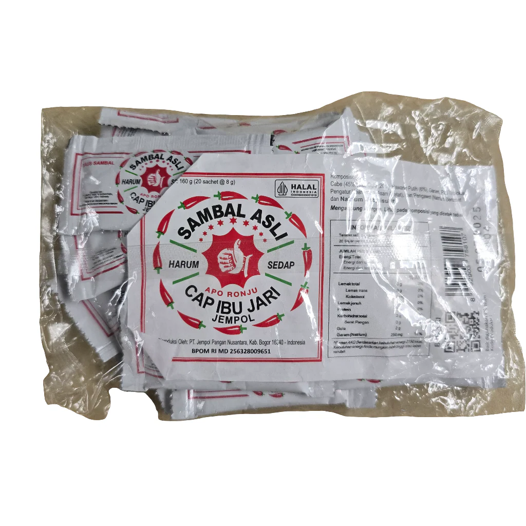 Sambal Asli Cap Ibu Jari Jempol Sachet (20 sachets x 8 g) - Image 2