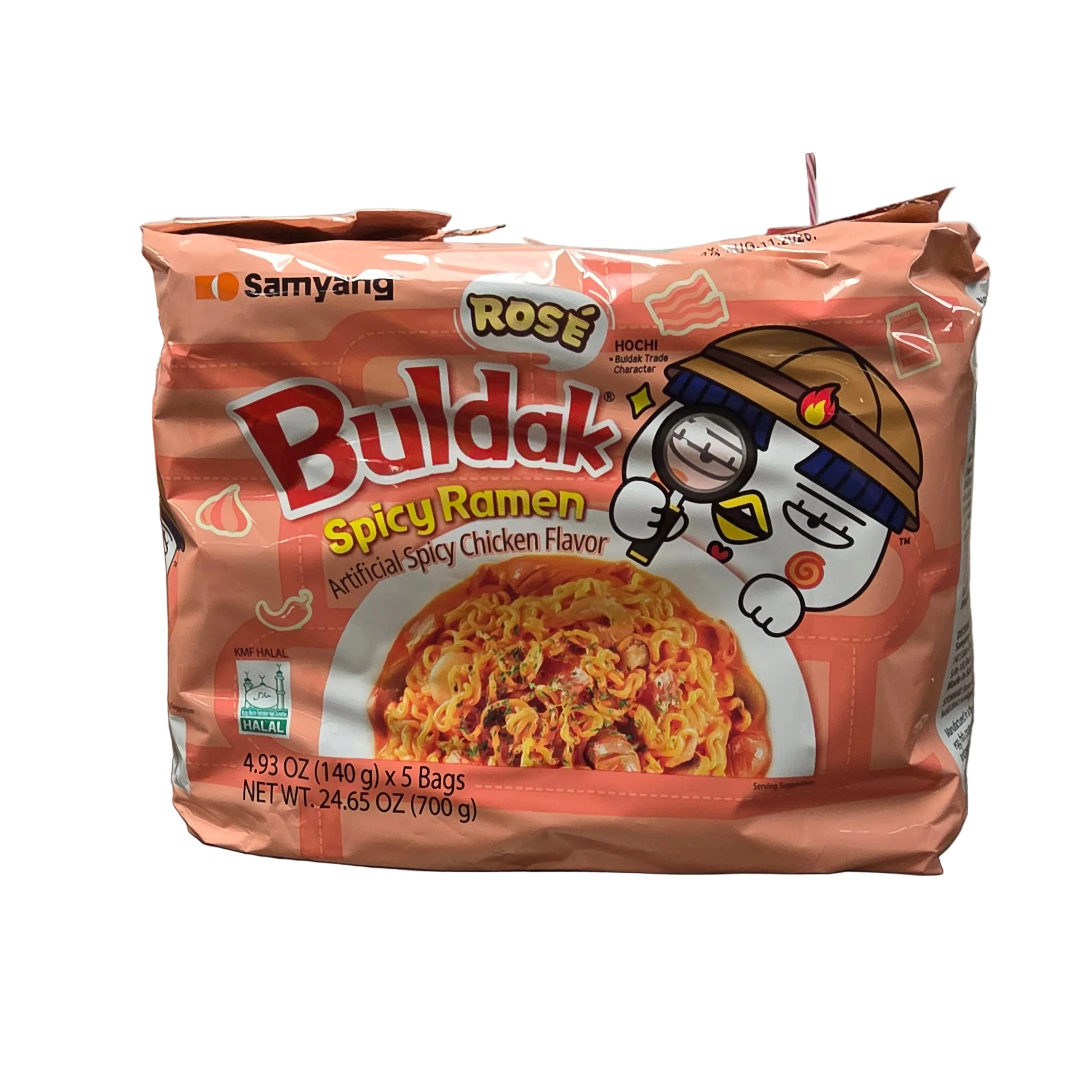 Samyang Buldak Rose Spicy Ramen Noodle (5 x 140 g)