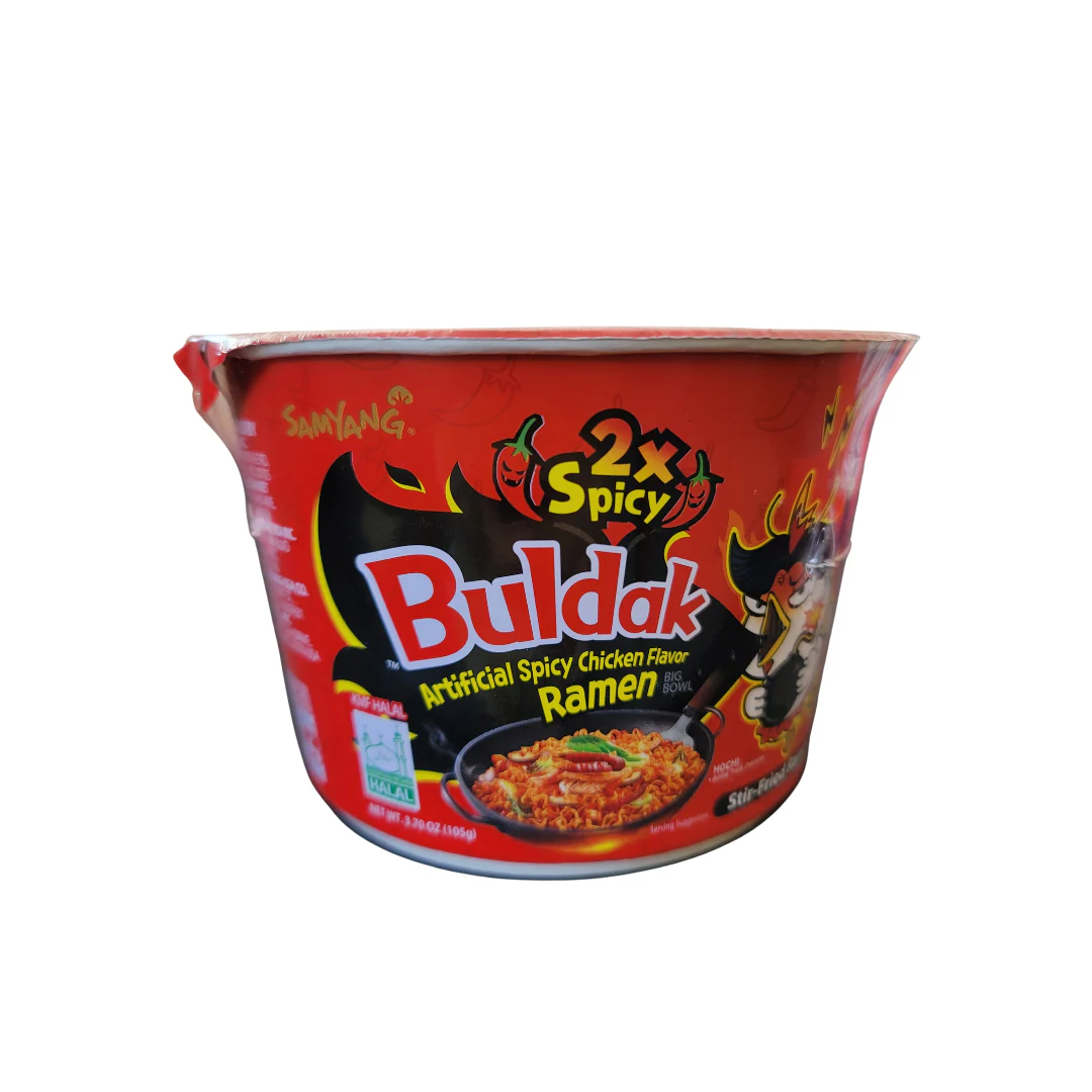 Samyang Buldak 2x Spicy Hot Chicken Ramen Bowl (Red) 105 g