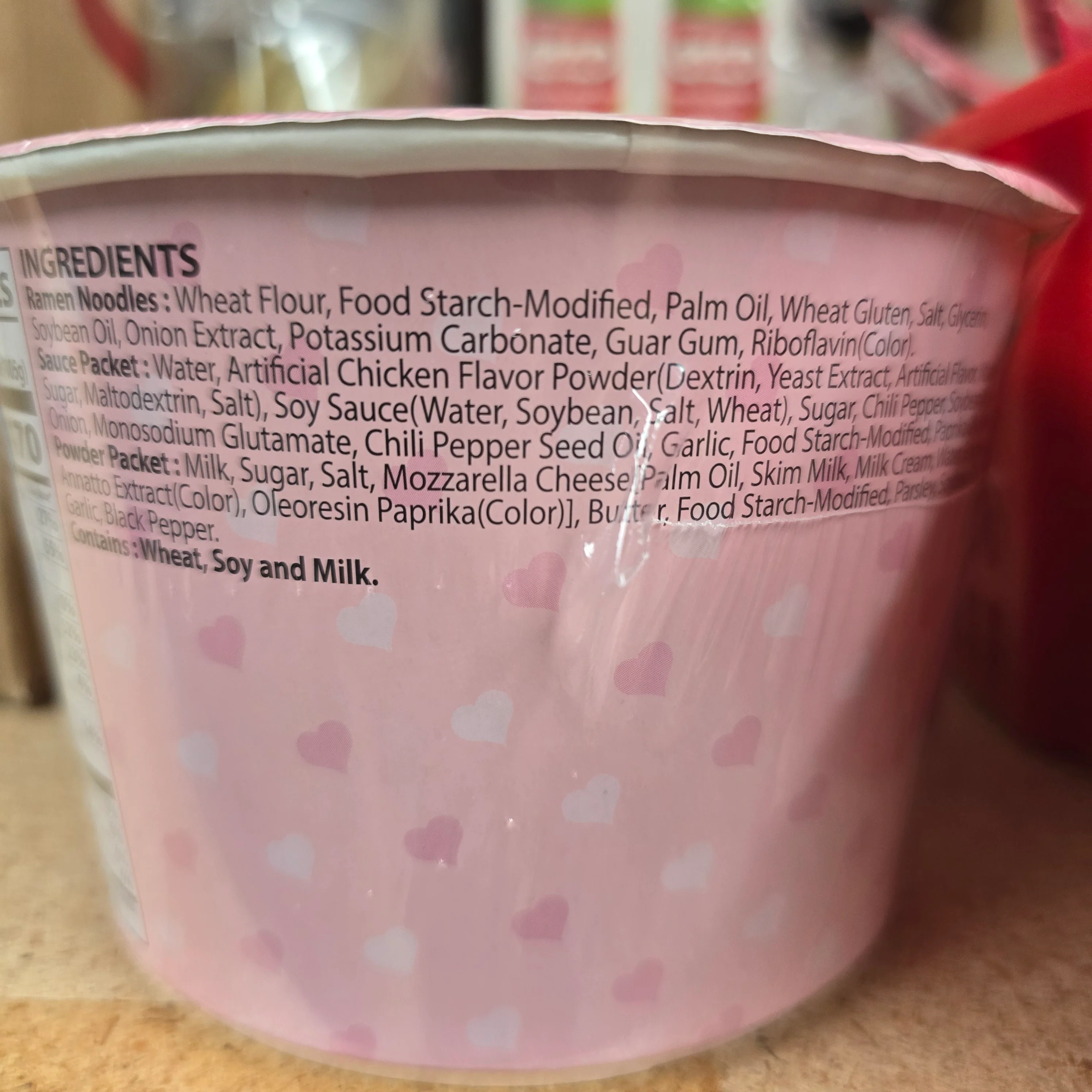 Samyang Buldak Chicken Carbonara Ramen  Bowl (Pink) 3.7 Oz - Image 4