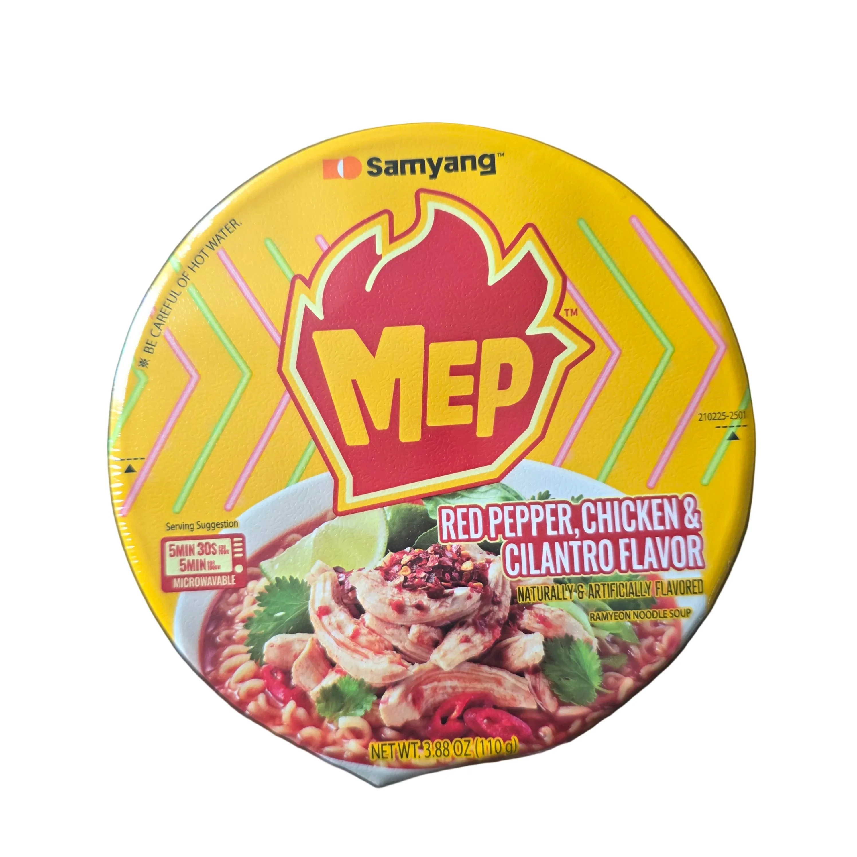 Samyang MEP Red Pepper, Chicken & Cilantro Carbonara Ramyeon  Noodle Soup  3.88 Oz