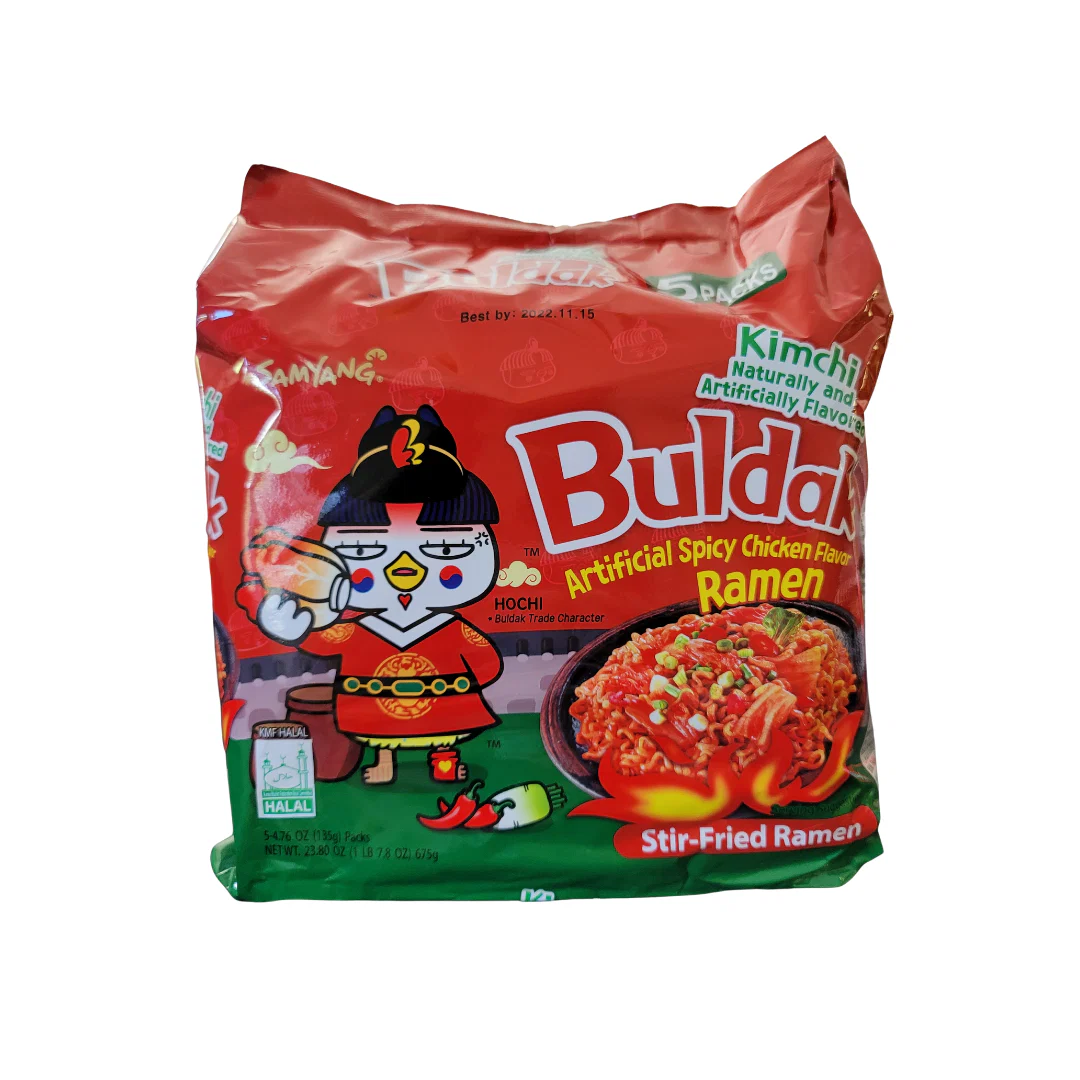Samyang Buldak Kimchi Hot Chicken Ramen  (5 x 135 g)