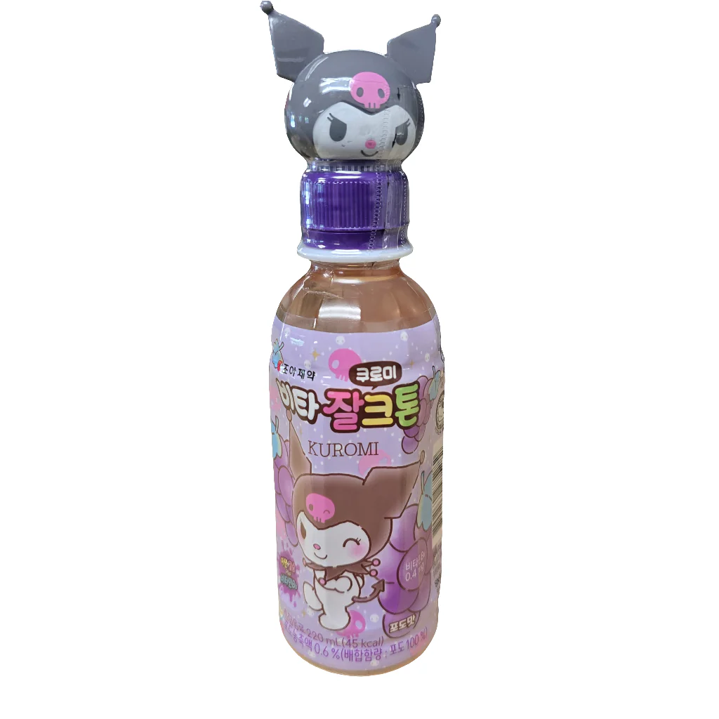Sanrio Kuromi  Beverage Grape Flavored 7.44 Oz (220 ml)