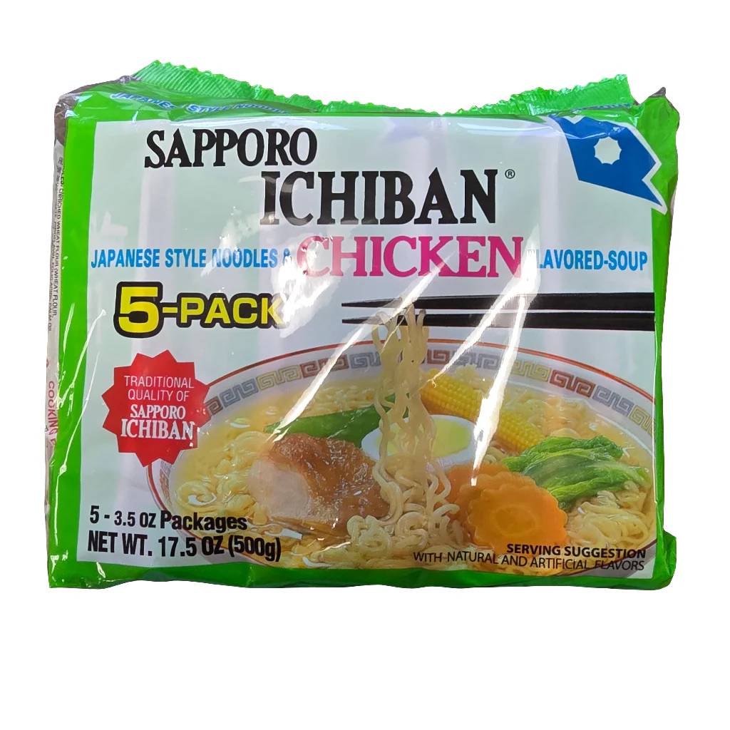 Sapporo Ichiban Chicken Flavored (5x3.5 Oz) 500 g