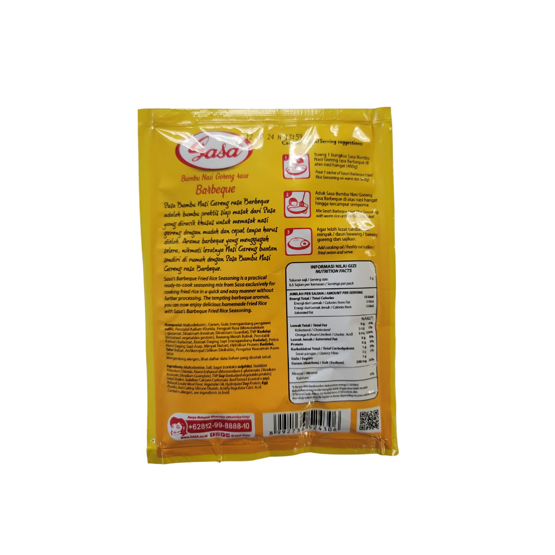 Sasa Bumbu Nasi Goreng Barbeque 20 g - Image 2