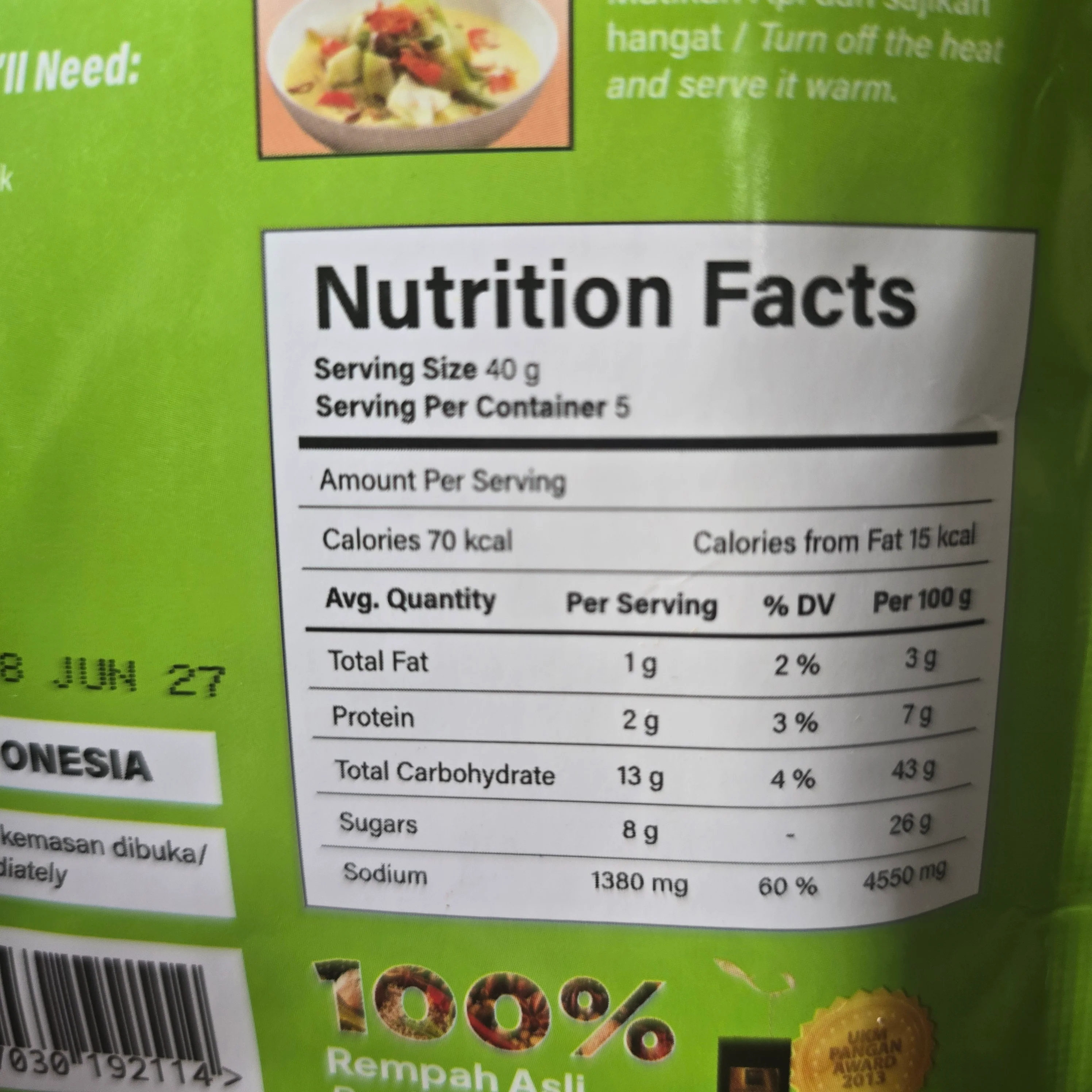 Selera Indo Sayur Lodeh 5.25 Oz - Image 3