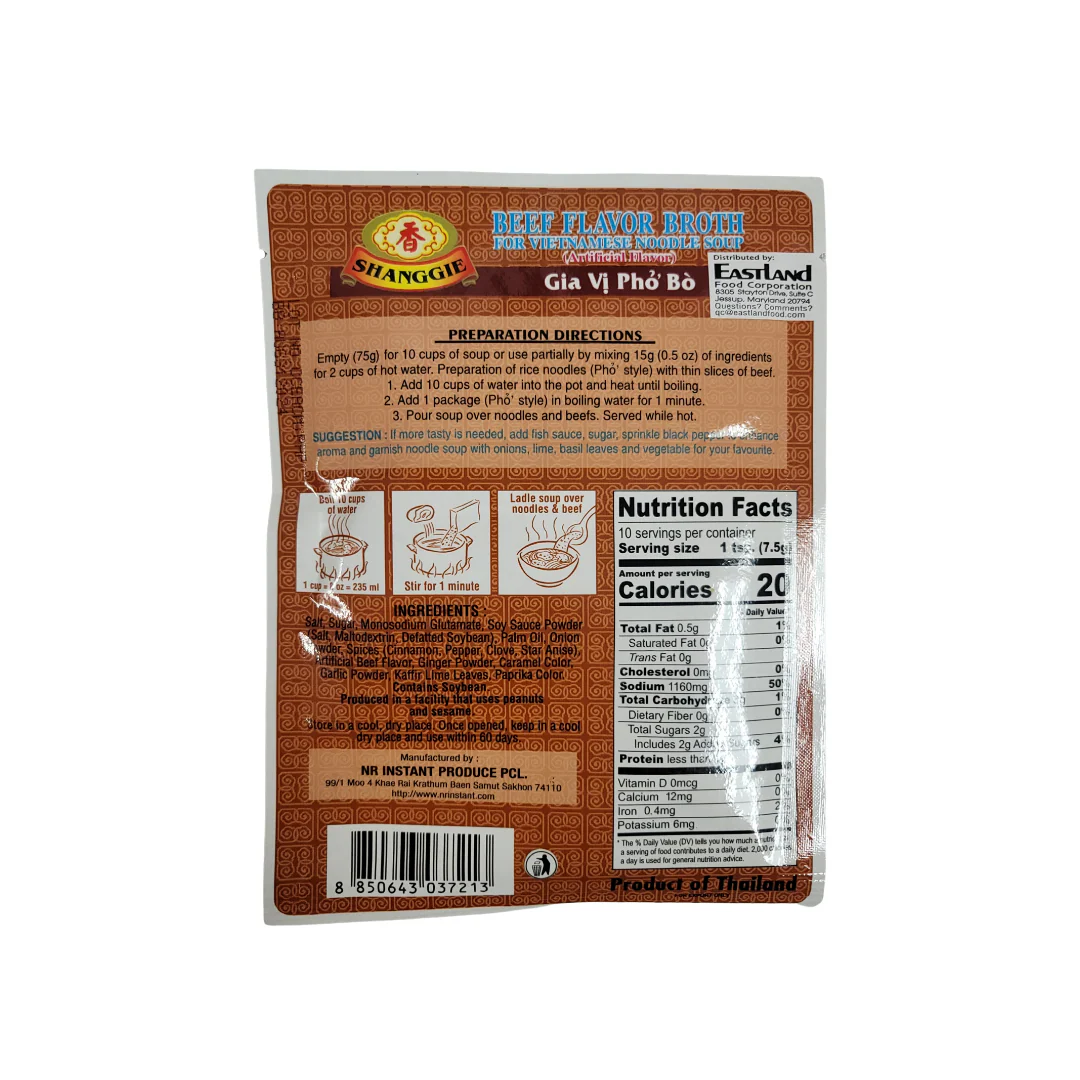 Shanggie Beef Flavour Gia Vi Pho Bo 2.7 oz - Image 2