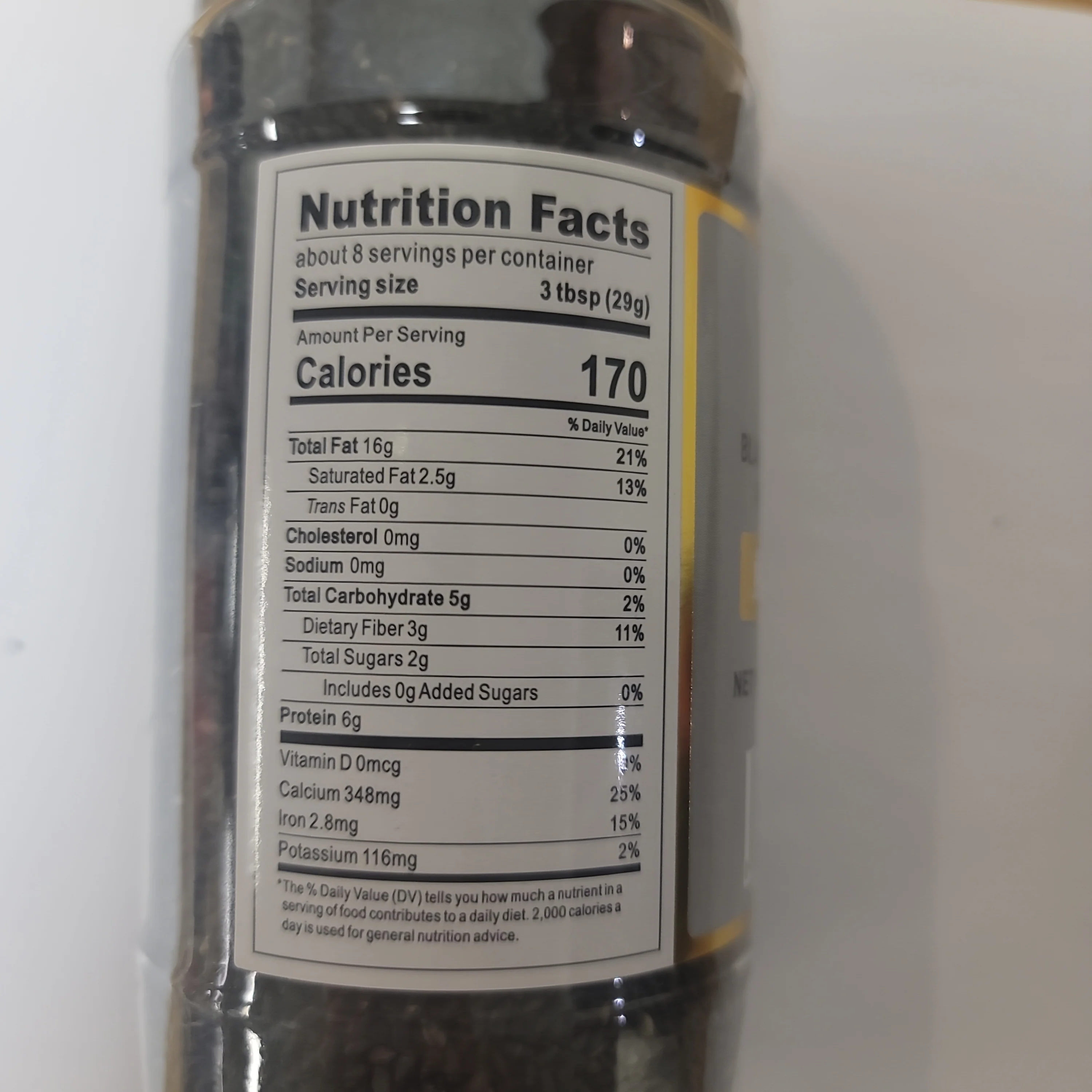 Shirakiku Roasted Black Sesame Seed 8.5 Oz - Image 2