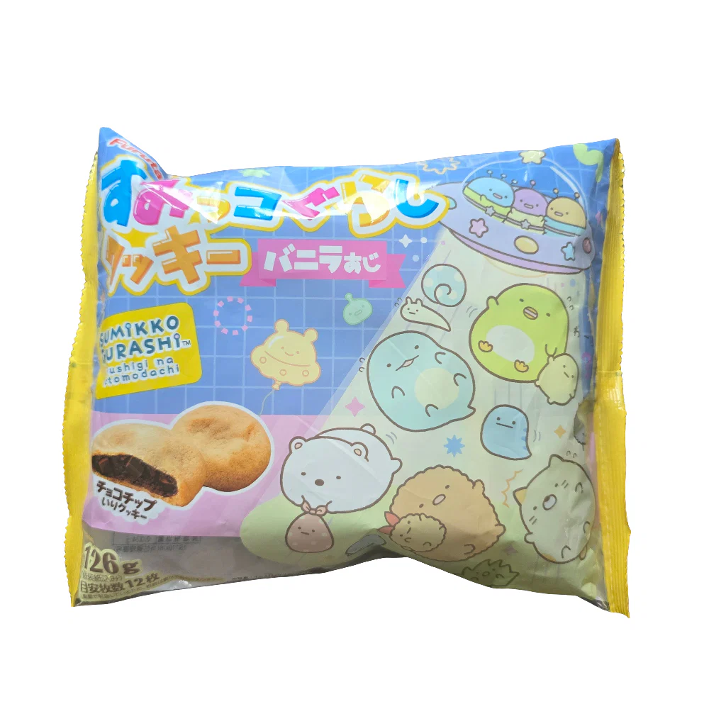 Sumikkogurashi Vanilla Cookie with Chocolate Chip stuffing Family Size 126 g