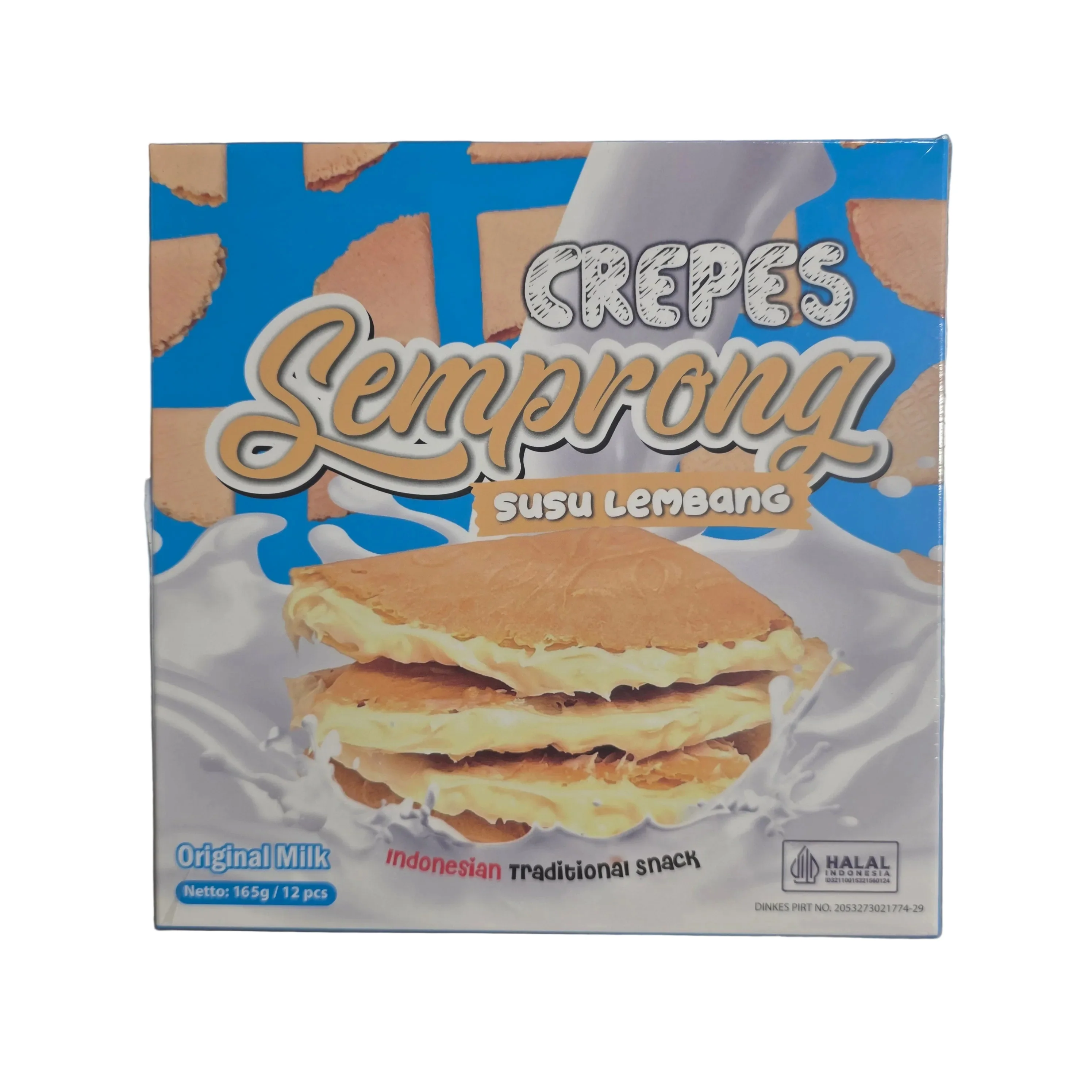 Susu Lembang Crepes Semprong - Original 165 g (12 pcs)