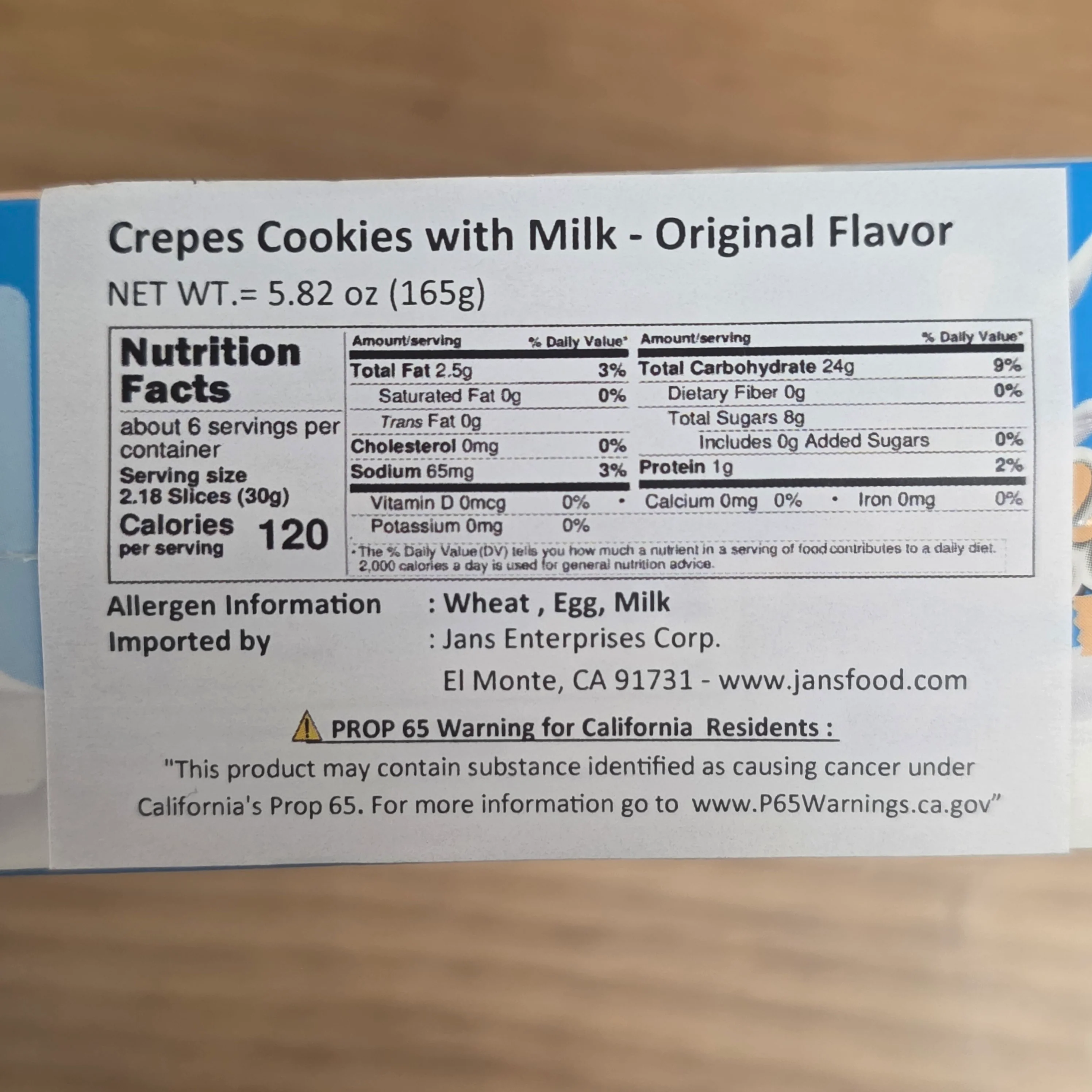 Susu Lembang Crepes Semprong - Original 165 g (12 pcs) - Image 3