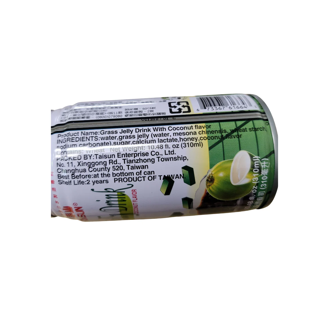 Taisun Grass Jelly Drink Coconut Flavor 310ml - Image 2