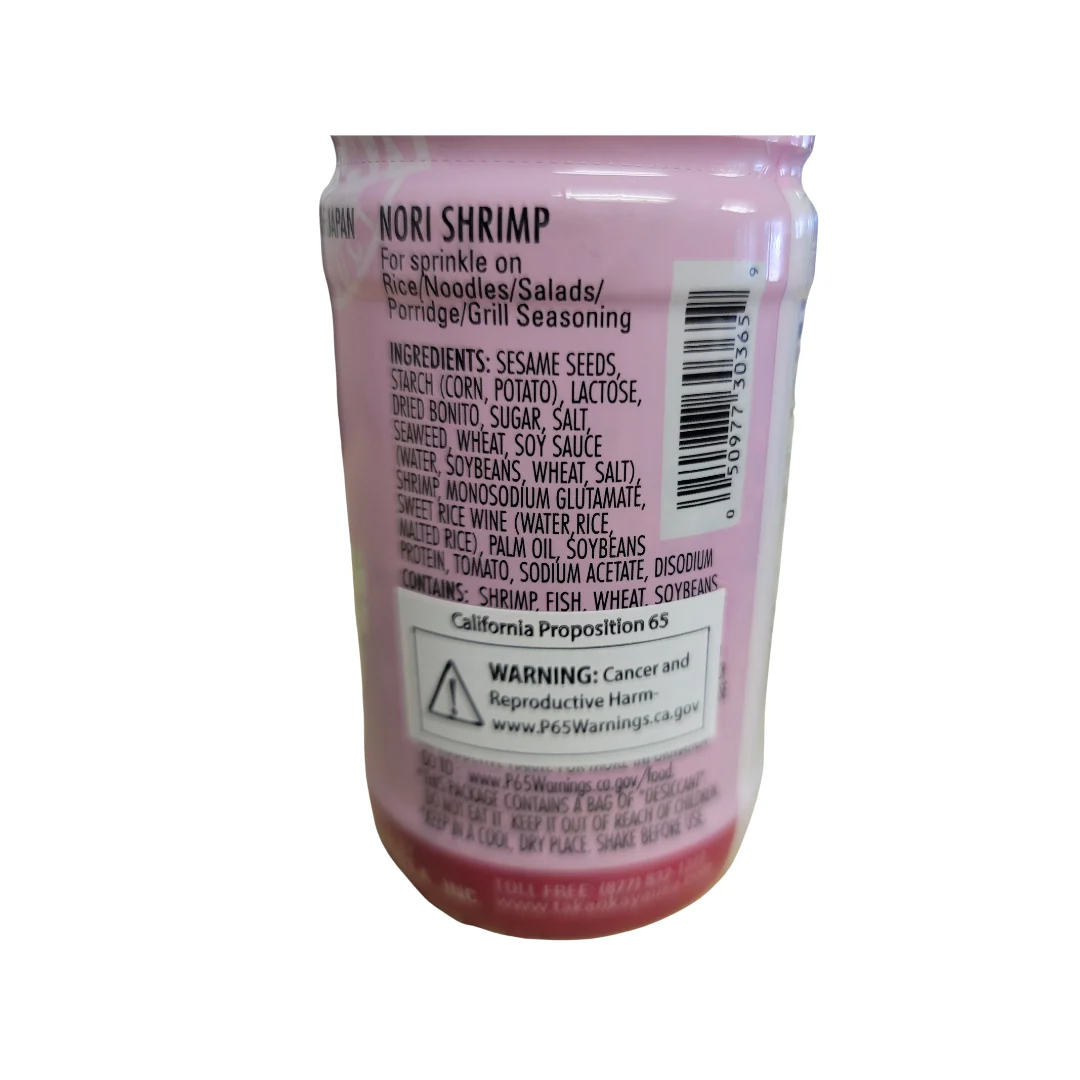 Takaokaya Nori Shrimp Furikake Rice Seasoning 60 g - Image 2