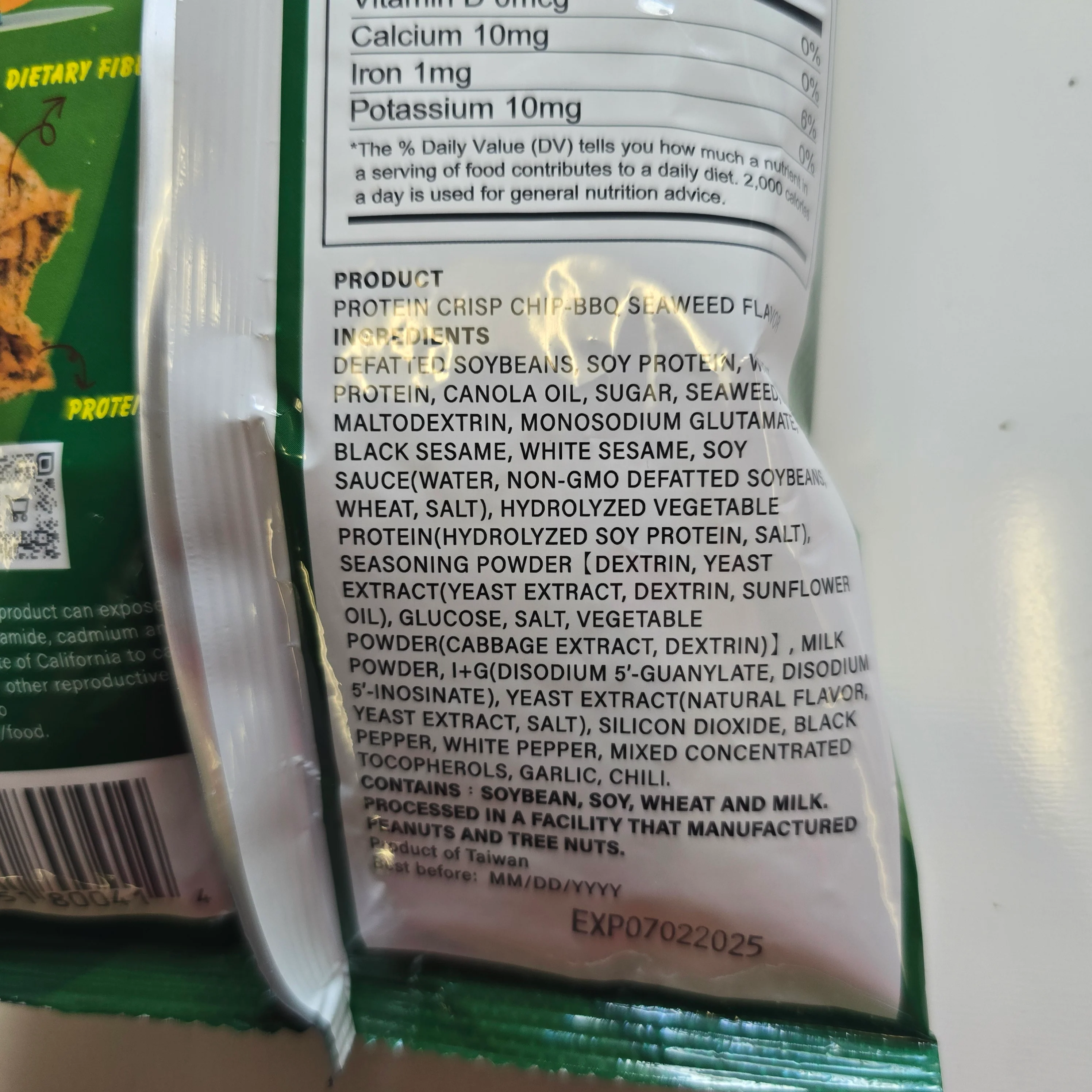 # Takari HiPro Protein Crips BBQ Seaweed 70 g - Image 3