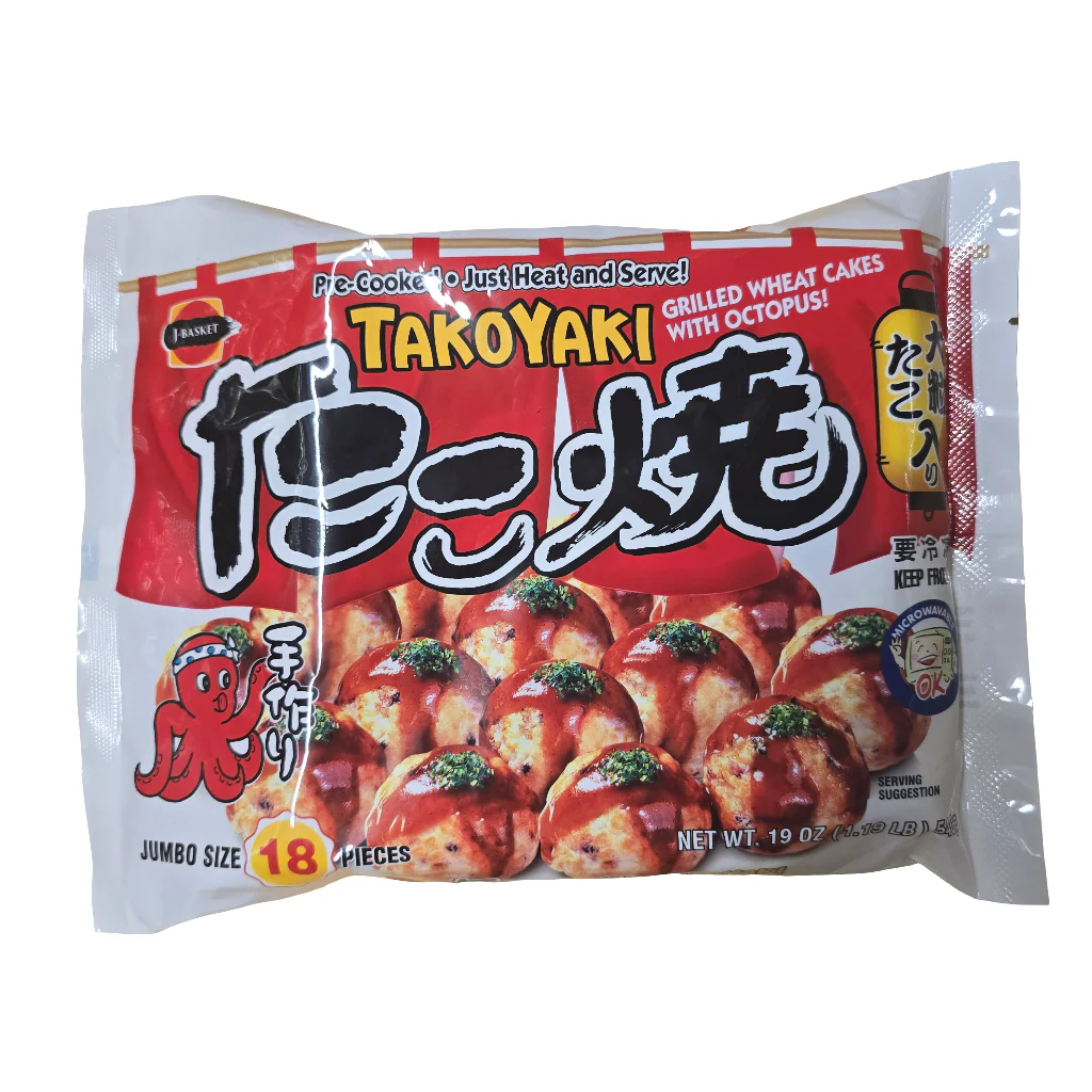 J Basket Jumbo Takoyaki Frozen 18 pcs 539 g