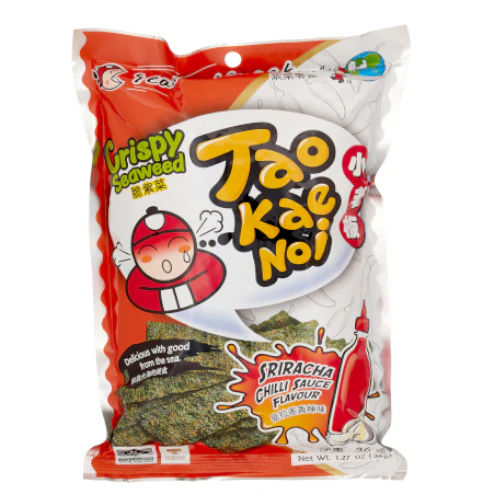Taokaenoi Crispy Seaweed Sriracha Chilli Sauce Flavor 32 g