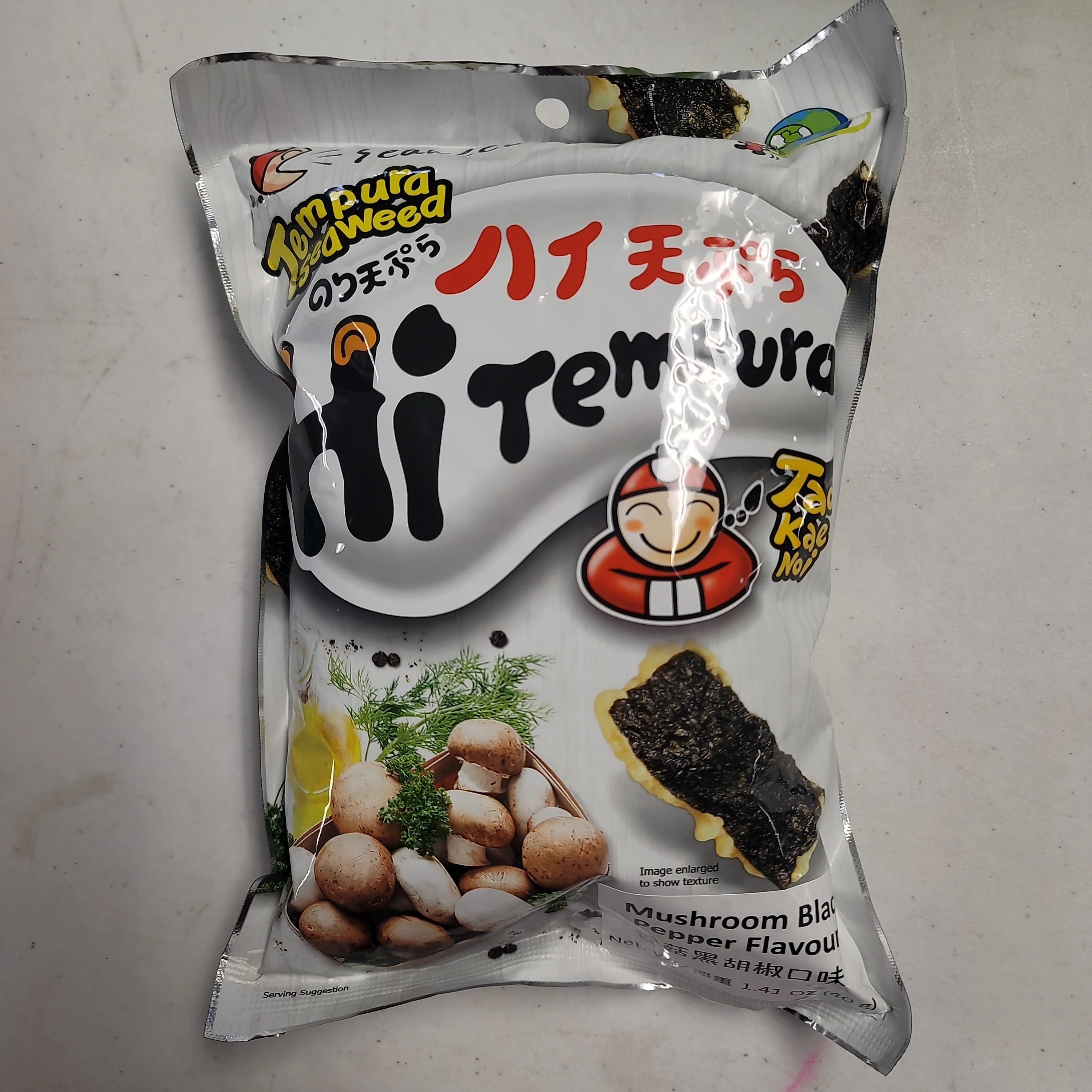 Taokaenoi Tempura Seaweed Mushroom Black Pepper 40 g