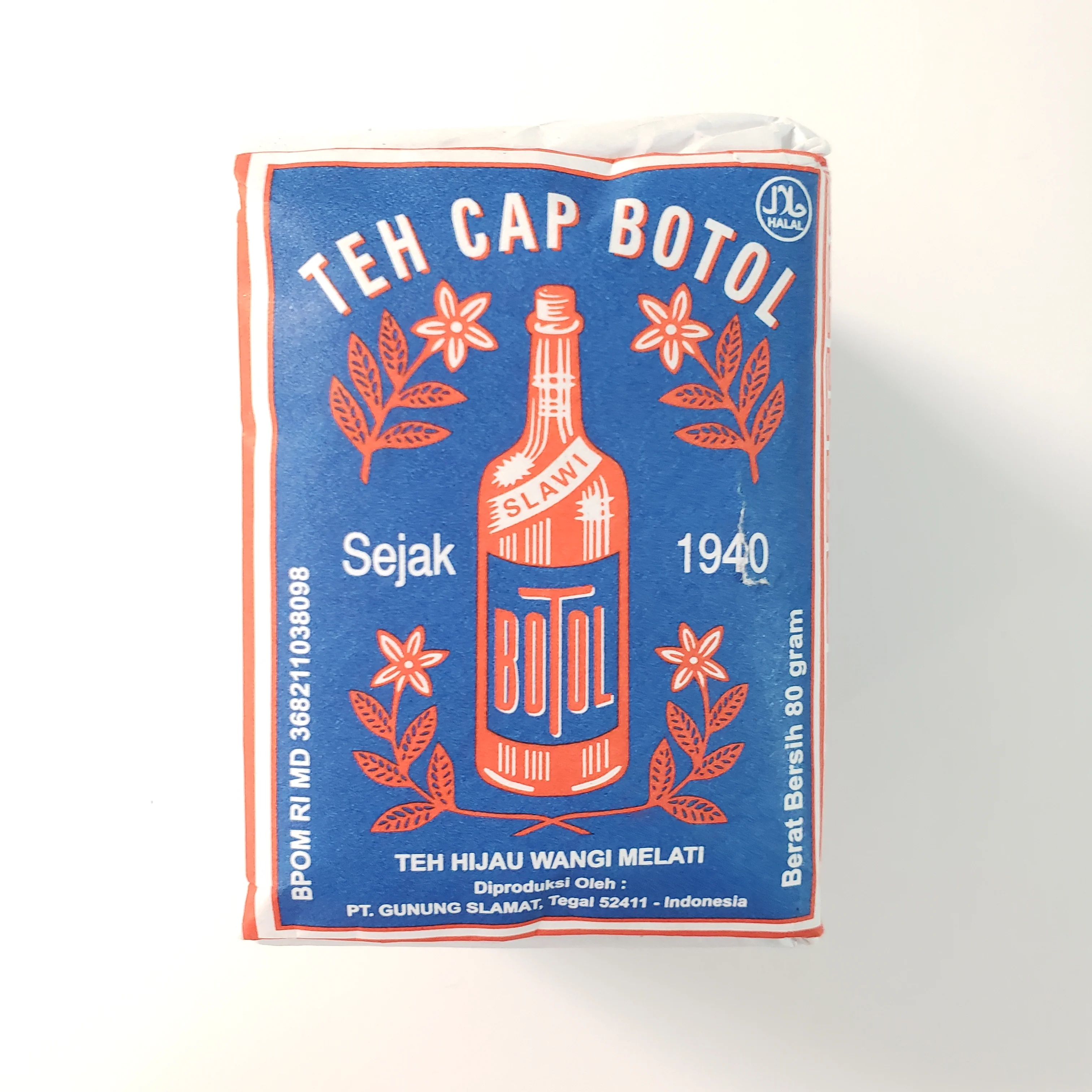 Teh Cap Botol Slawi 80 g (Jasmine Green Tea)