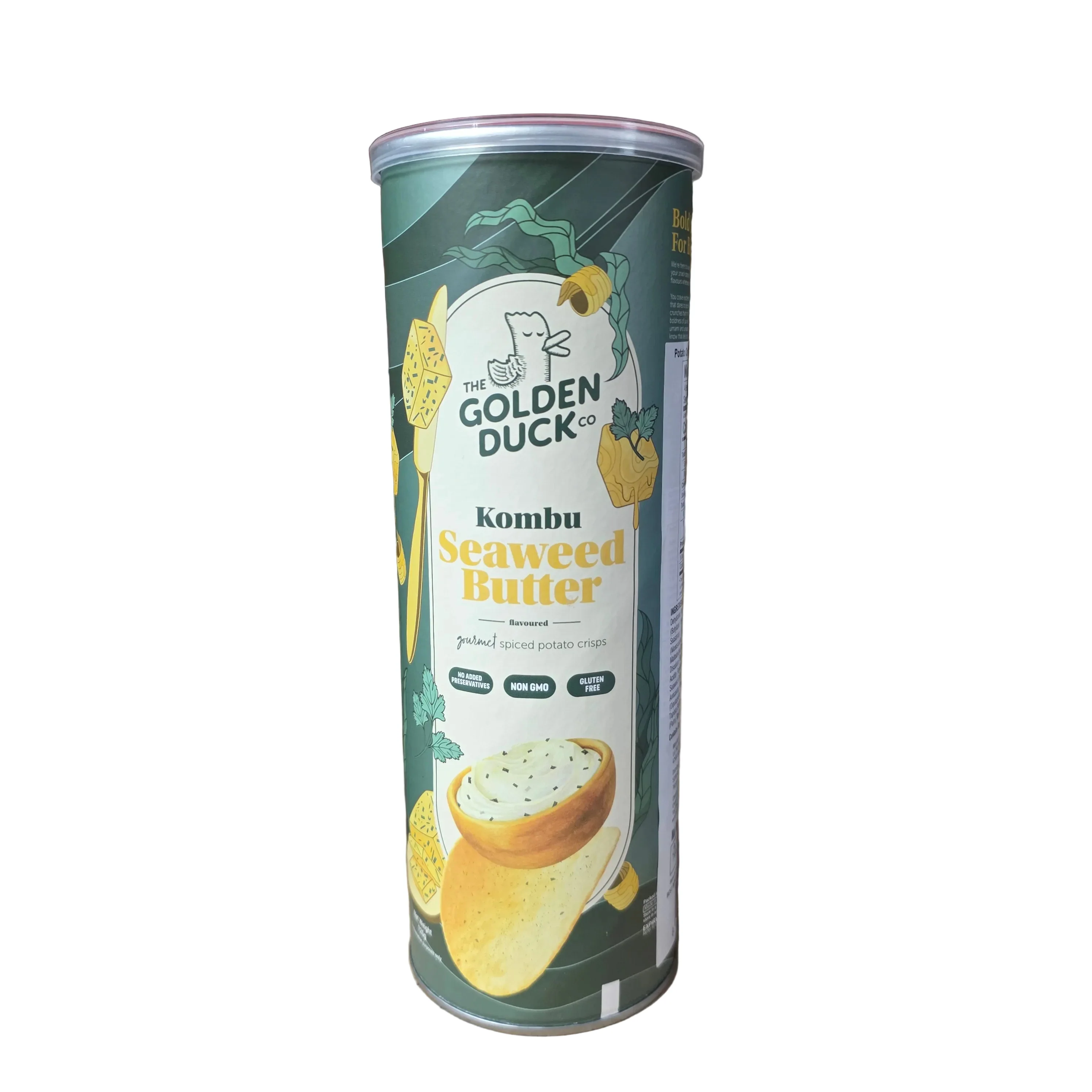 The Golden Duck Kombu Seaweed Butter Potato Crisps 125 g