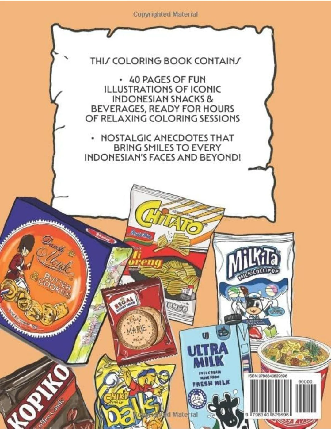 The Wonderful World of Indonesian Snacks: Adult Coloring Book - Image 2