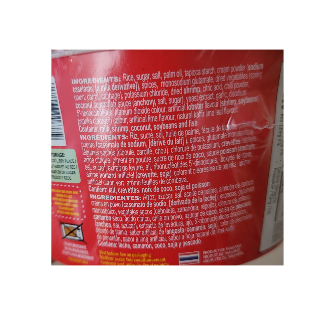Mama Instant Rice Noodle Tom Yum Goong (Bowl) 70 g - Image 3