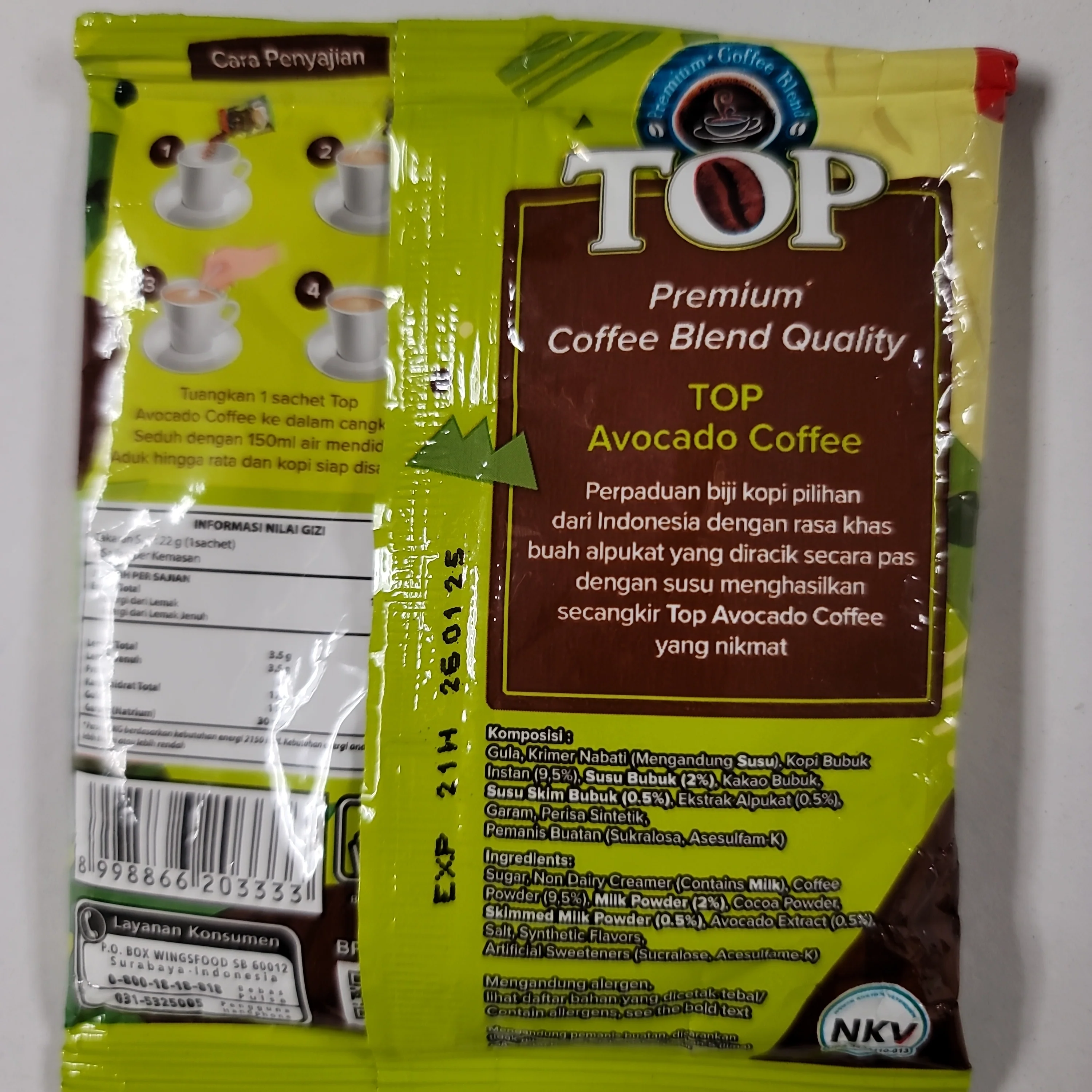 Top Avocado Coffee 22 g - Image 2