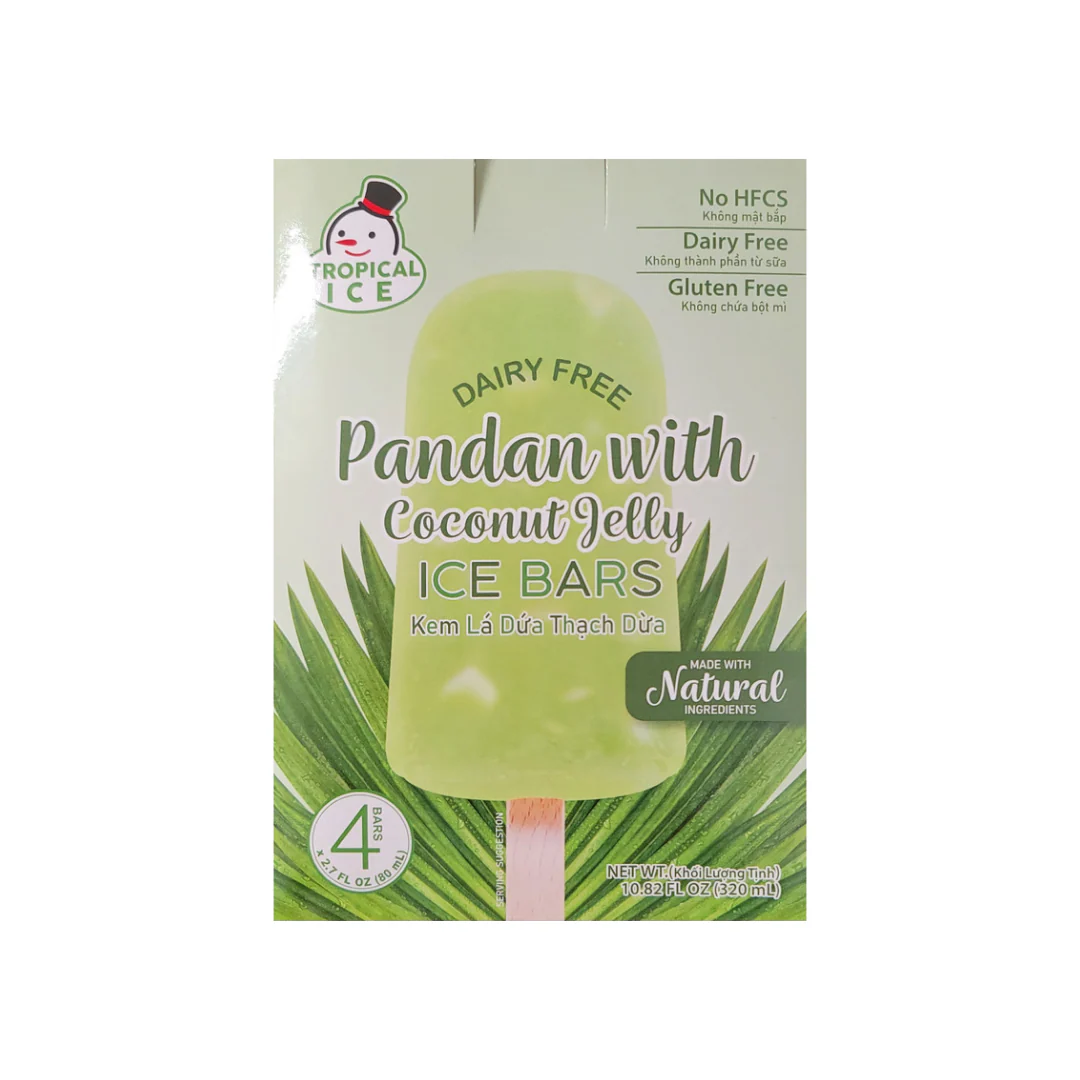 Tropical  Ice Pandan with Coconut Jelly Ice Bar(4x2.7 fl.oz)