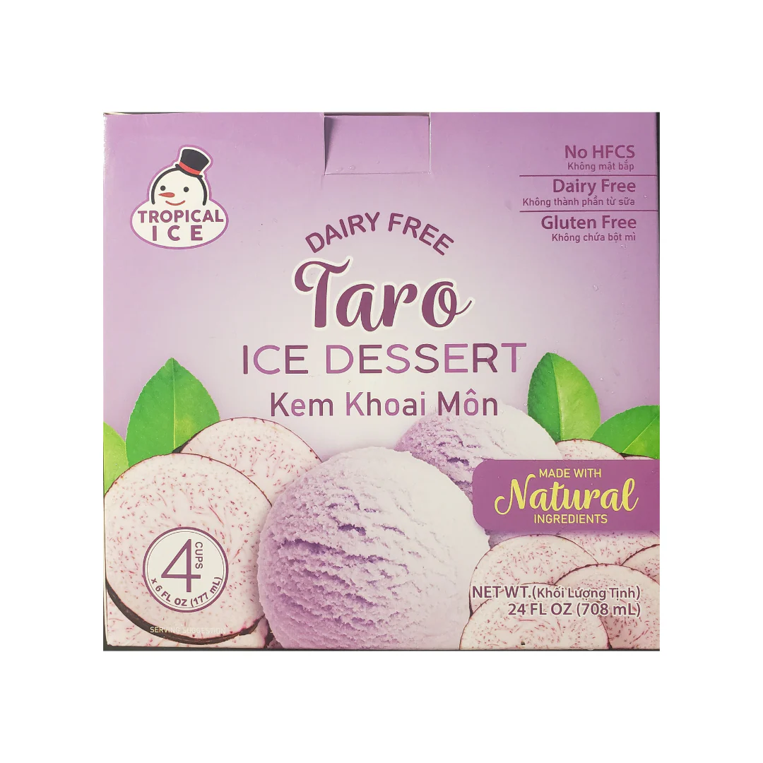 Tropical Ice Taro Ice Dessert Cup (4x 6 fl.oz)