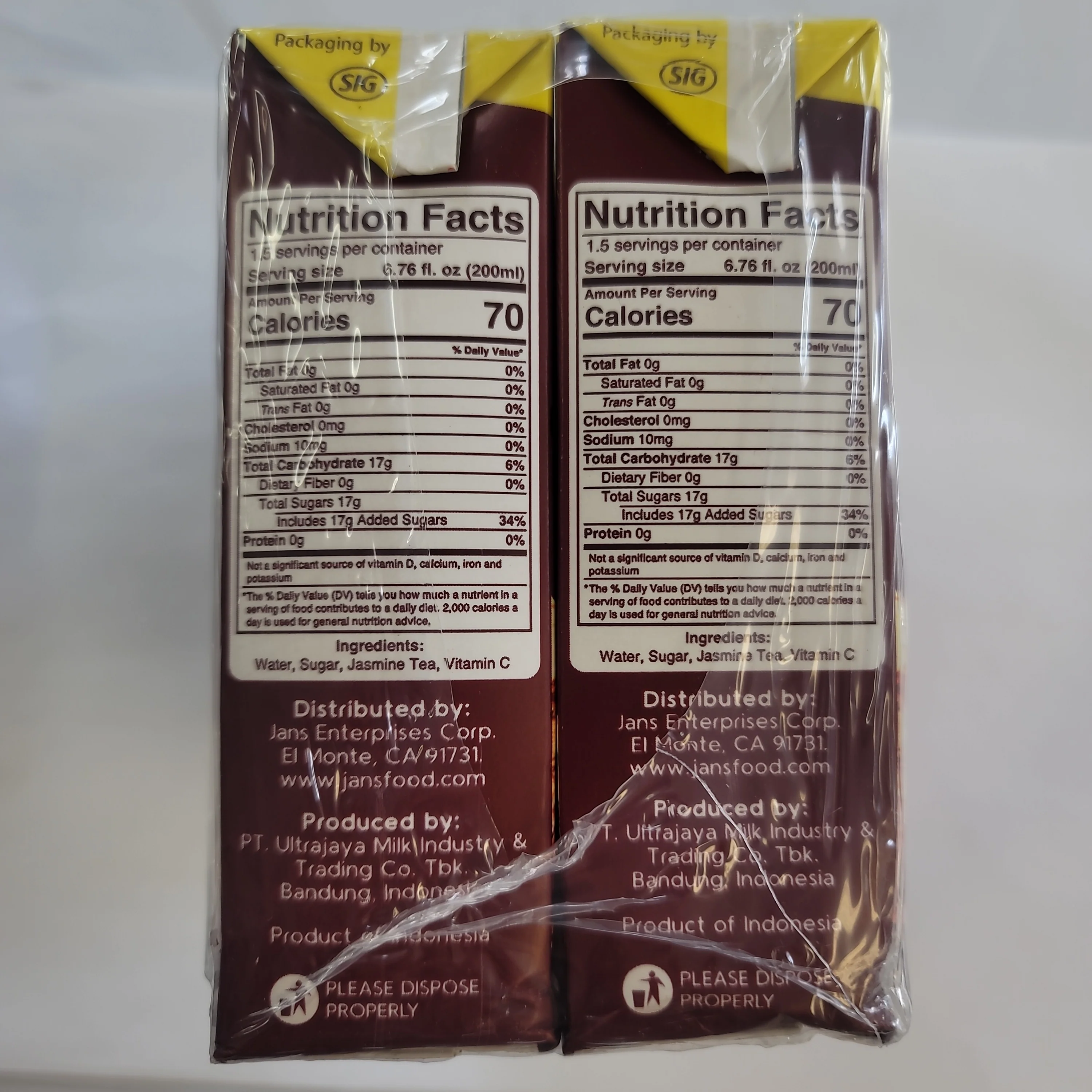 UJ Teh Kotak 300 ml (6 pack) - Image 2