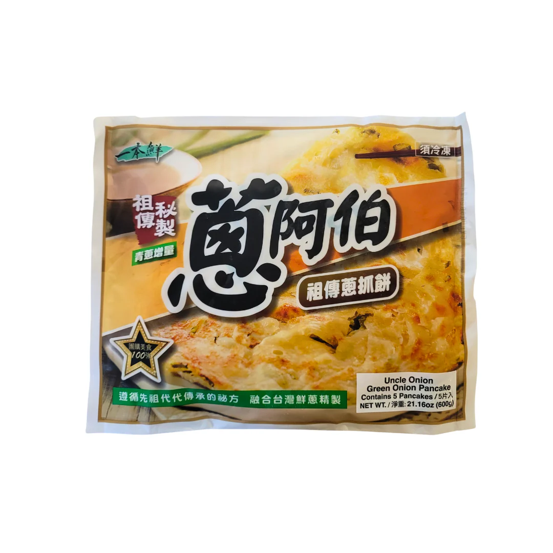 Uncle Onion Green Onion Pancake 600 g (Frozen)
