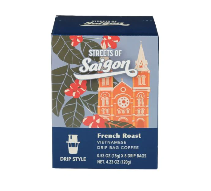 Streets of Saigon Vietnamese Drip Bag Coffee Fresh Roast 15 g x 8 bags