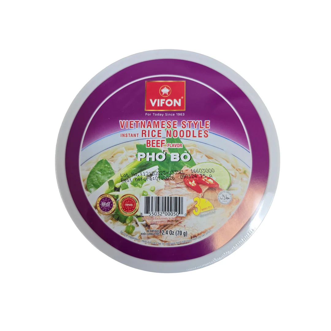 Vifon Instant Pho Bo Rice Noodle Beef Flavor Bowl 2.4oz