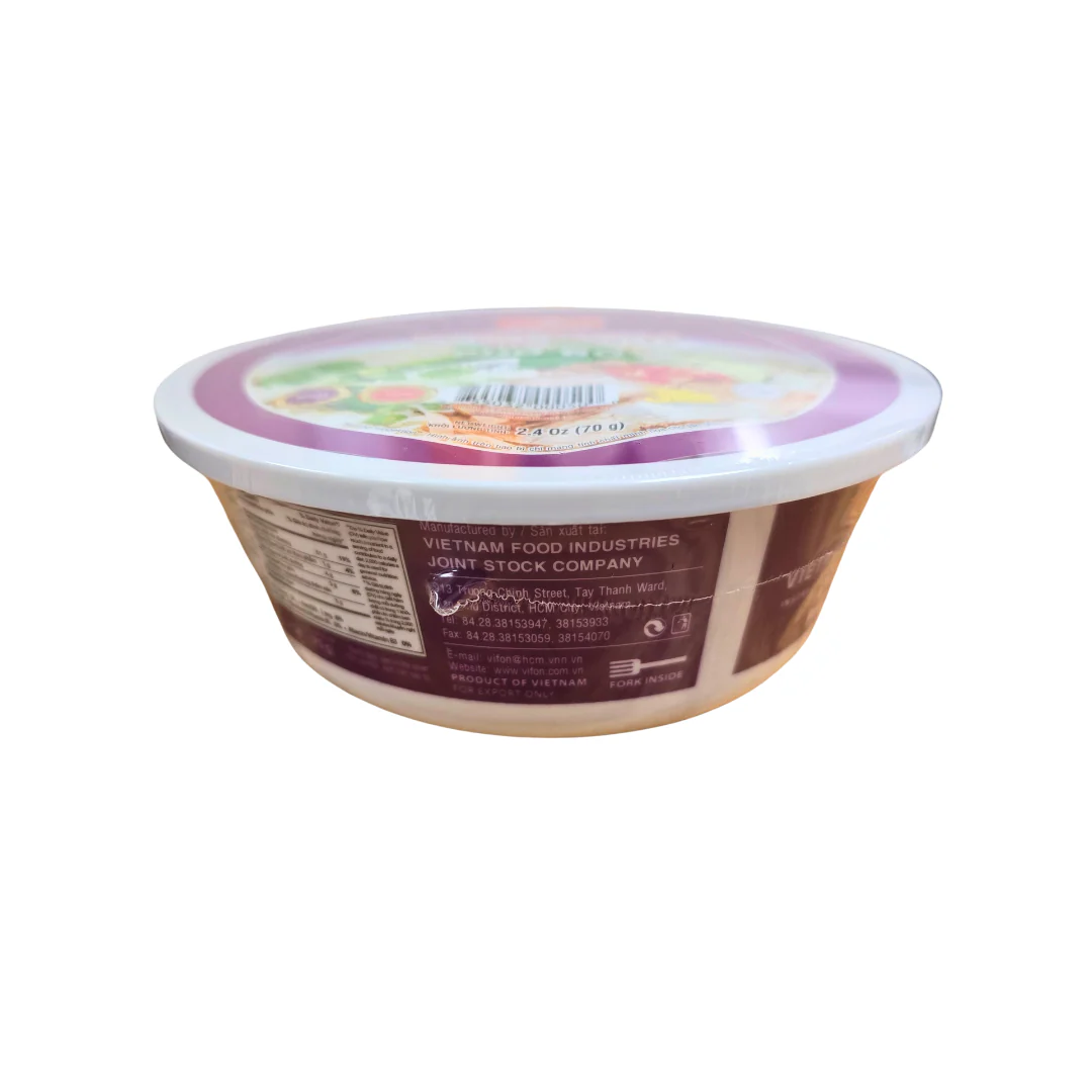 Vifon Instant Pho Bo Rice Noodle Beef Flavor Bowl 2.4oz - Image 2