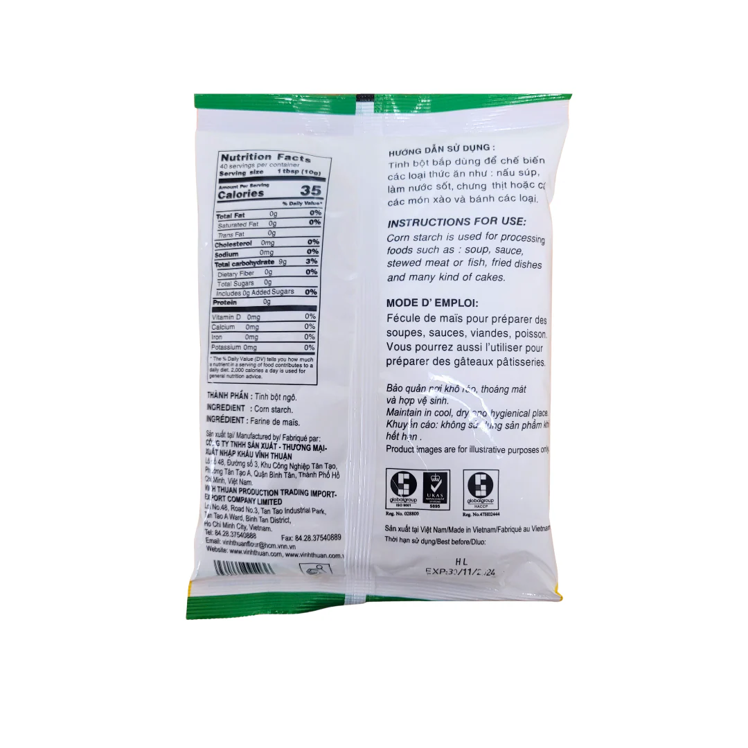 Vinh Thuan Bot Bap Corn Starch 14.1 Oz  (400 g) - Image 2
